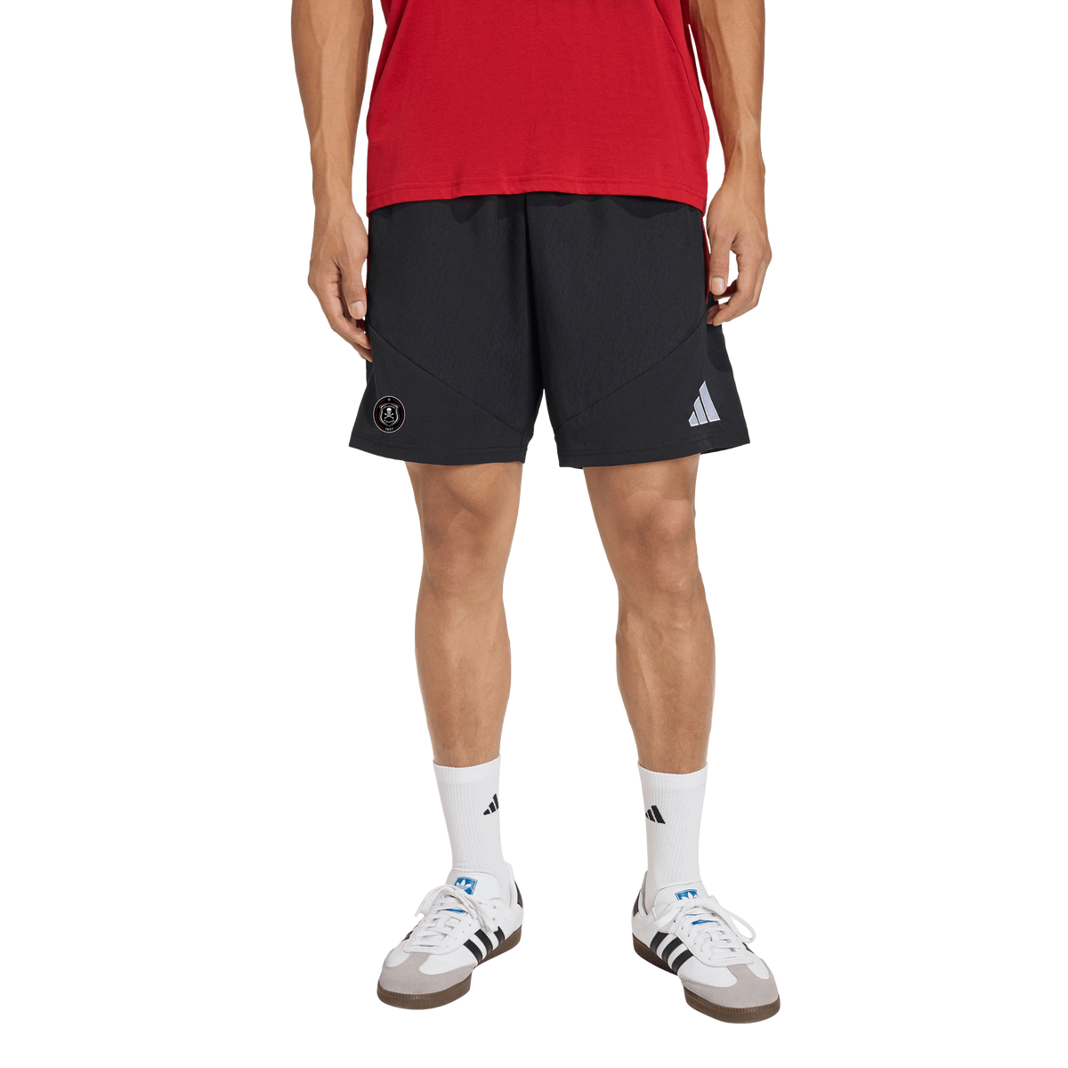 Orlando Pirates Adidas Tiro 26 Competition Downtime Shorts Black Black Semi Lucid Red