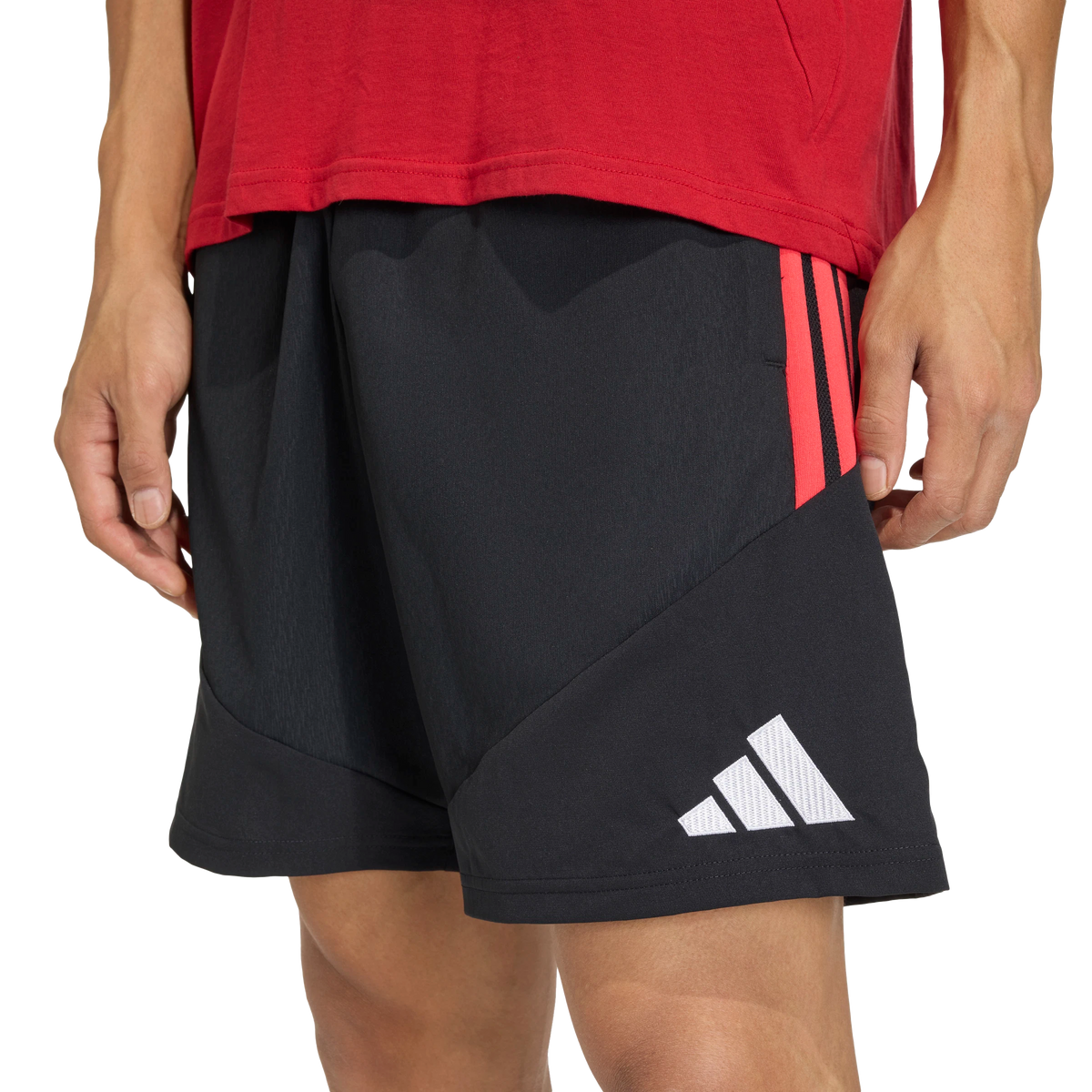 Orlando Pirates Adidas Tiro 26 Competition Downtime Shorts Black Black Semi Lucid Red