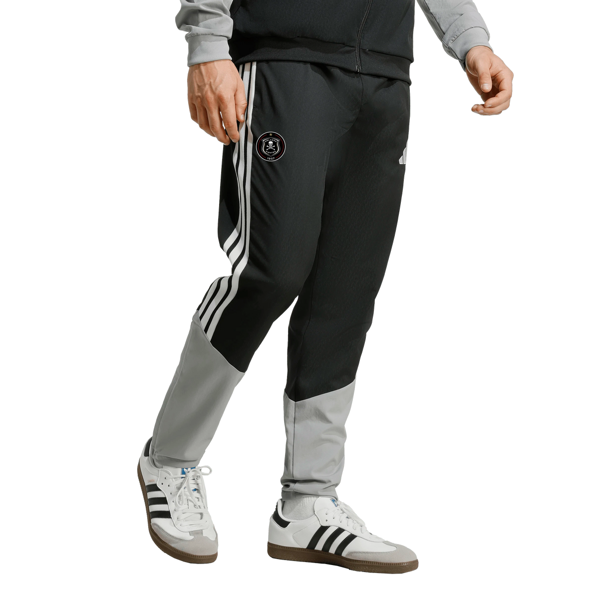 Orlando Pirates Adidas Tiro 26 Competition Presentation Pants Black Light Onix White