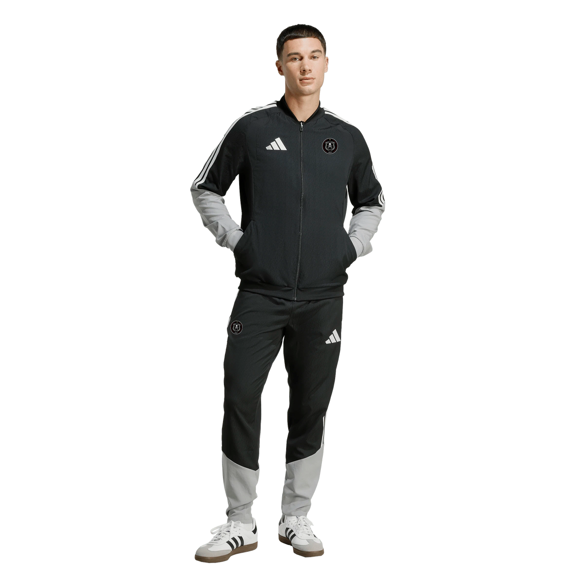 Orlando Pirates Adidas Tiro 26 Competition Presentation Pants Black Light Onix White