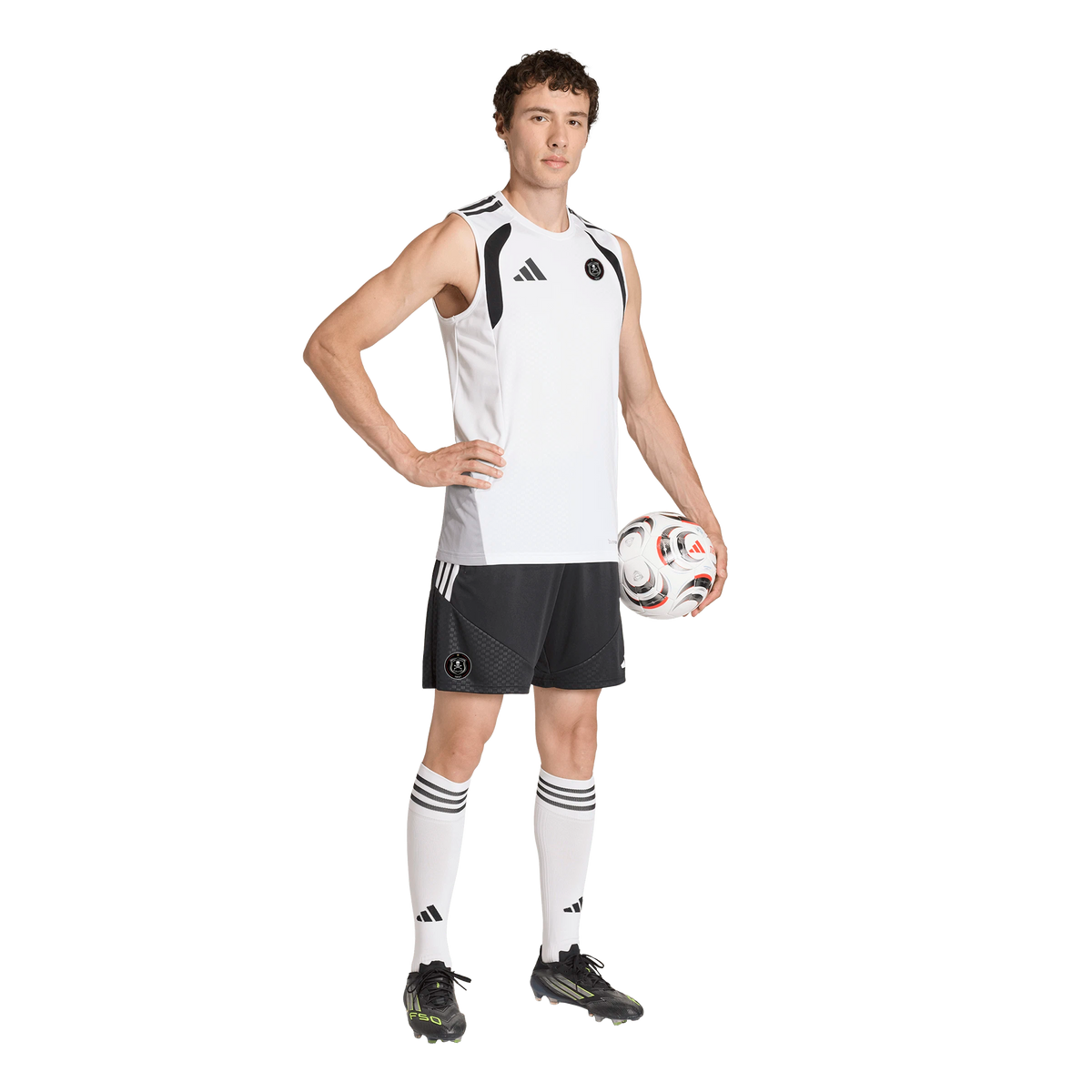 Orlando Pirates Adidas Tiro 26 Competition Sleeveless Jersey White Black