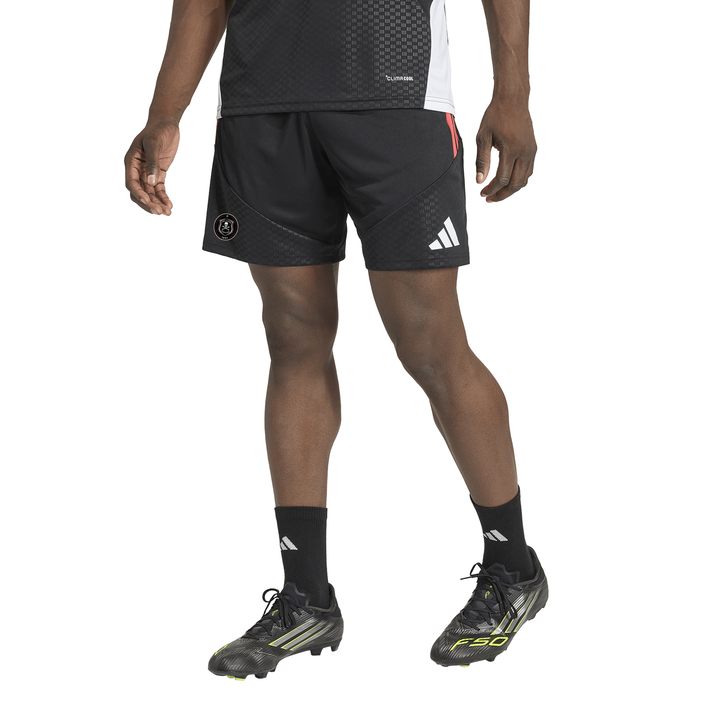 Orlando Pirates Adidas Tiro 26 Competition Training Shorts Black Semi Lucid Red