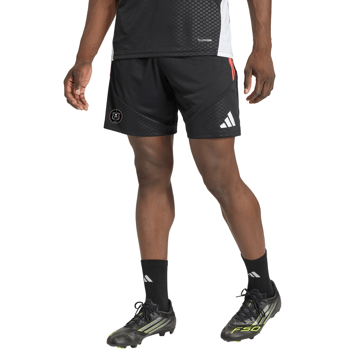 Orlando Pirates Adidas Tiro 26 Competition Training Shorts Black Semi Lucid Red