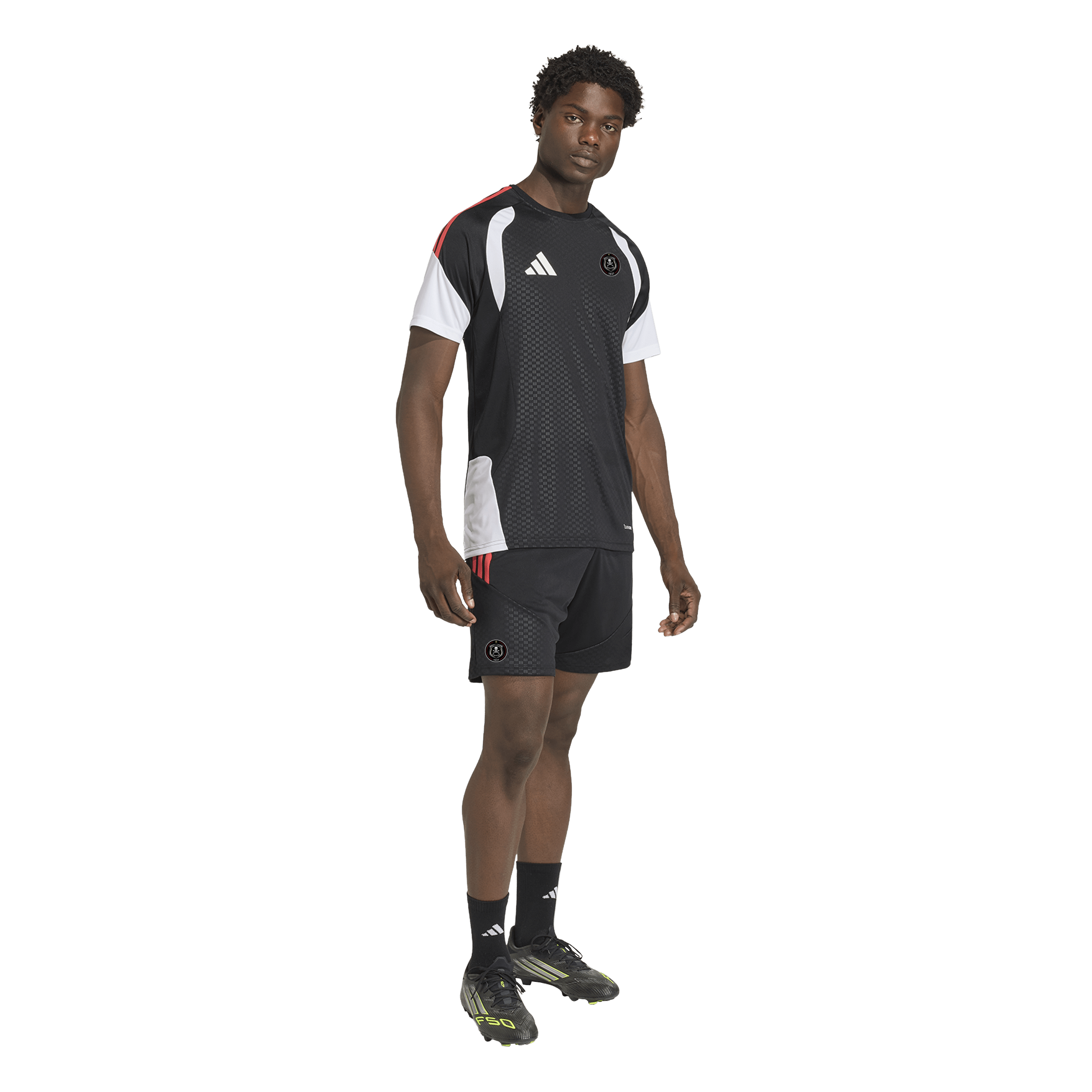 Orlando Pirates Adidas Tiro 26 Competition Training Shorts Black Semi Lucid Red