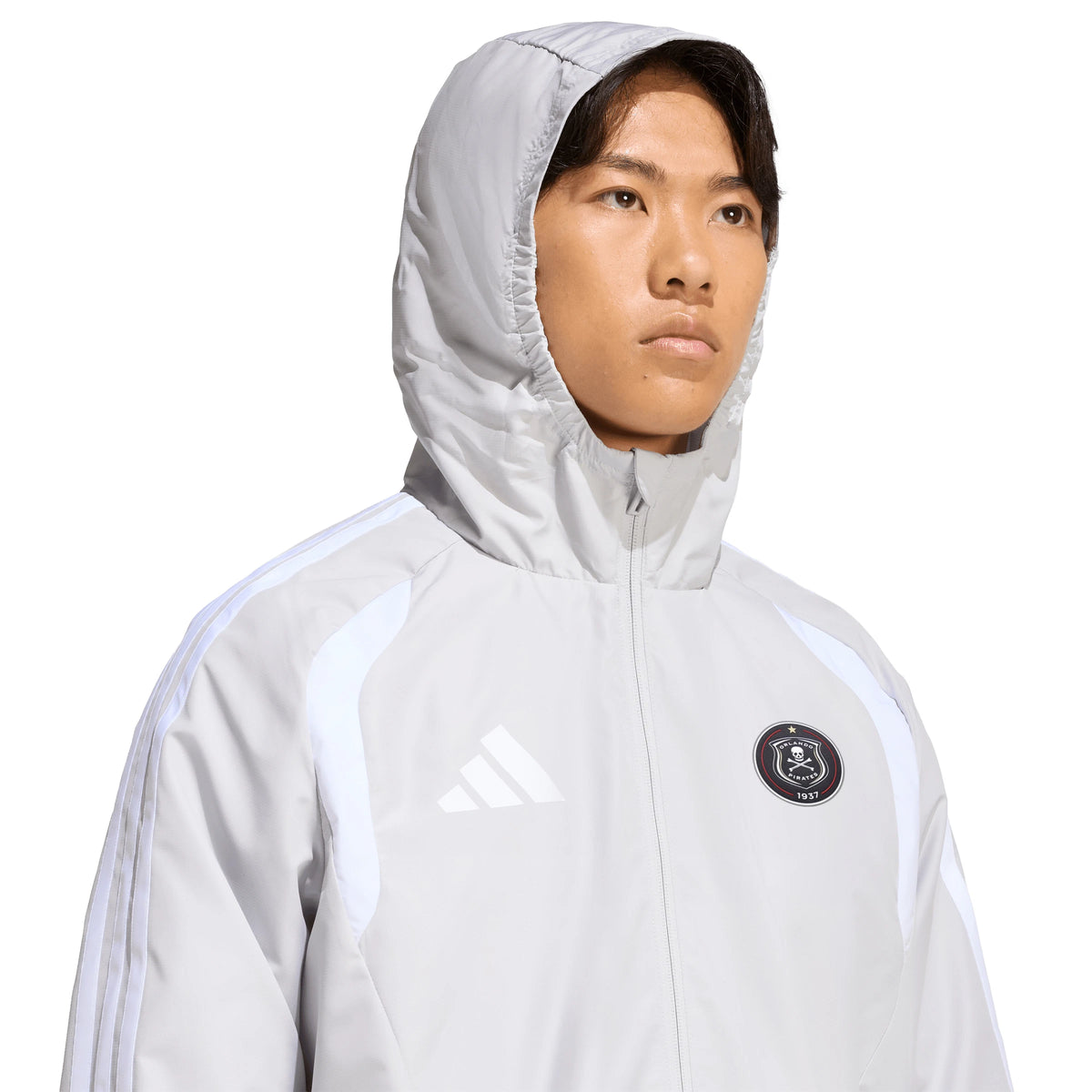 Orlando Pirates Adidas Tiro 26 Competition All-Weather Jacket Team Light Grey Light Onix White