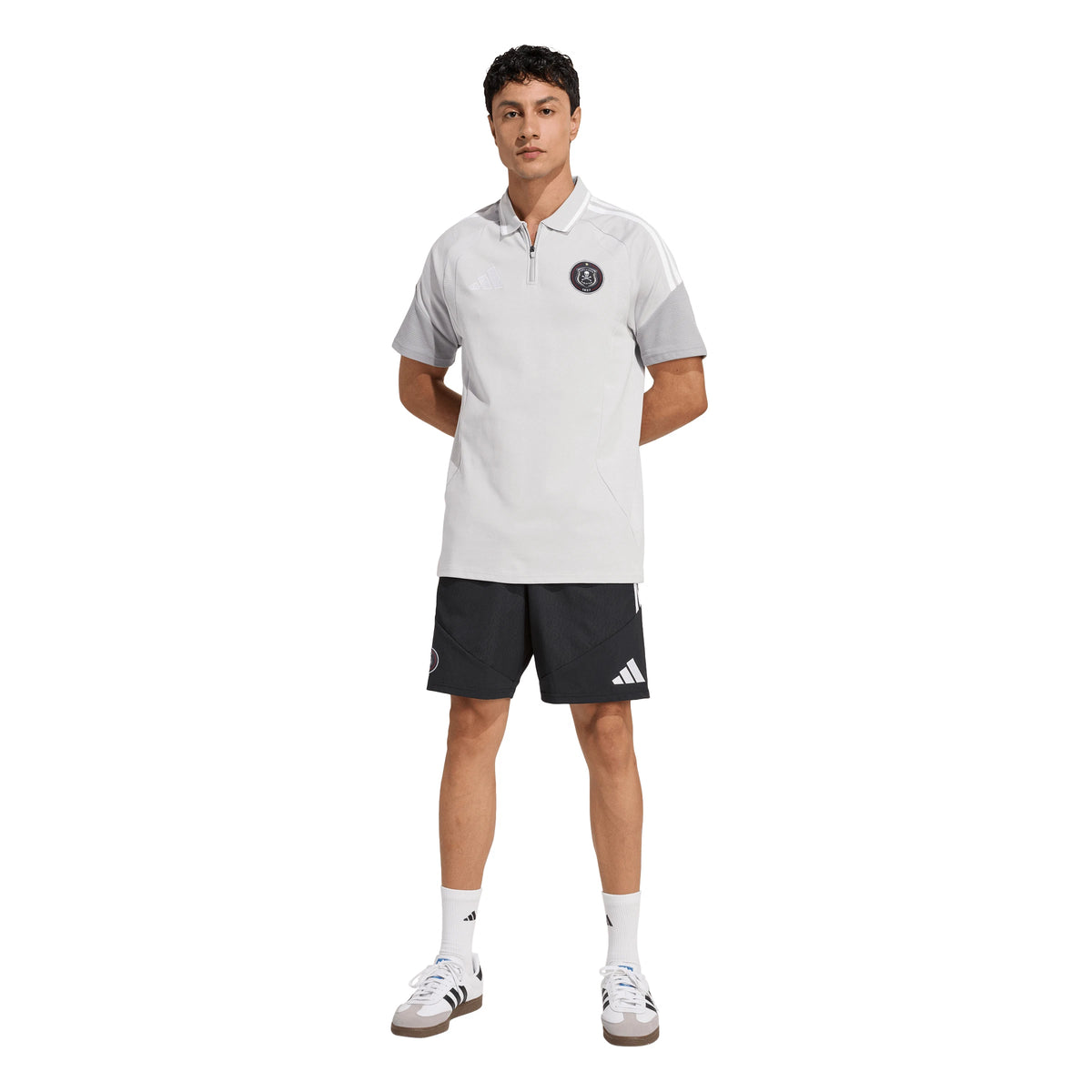 Orlando Pirates Adidas Tiro 26 Competition Polo Team Light Grey Light Onix White