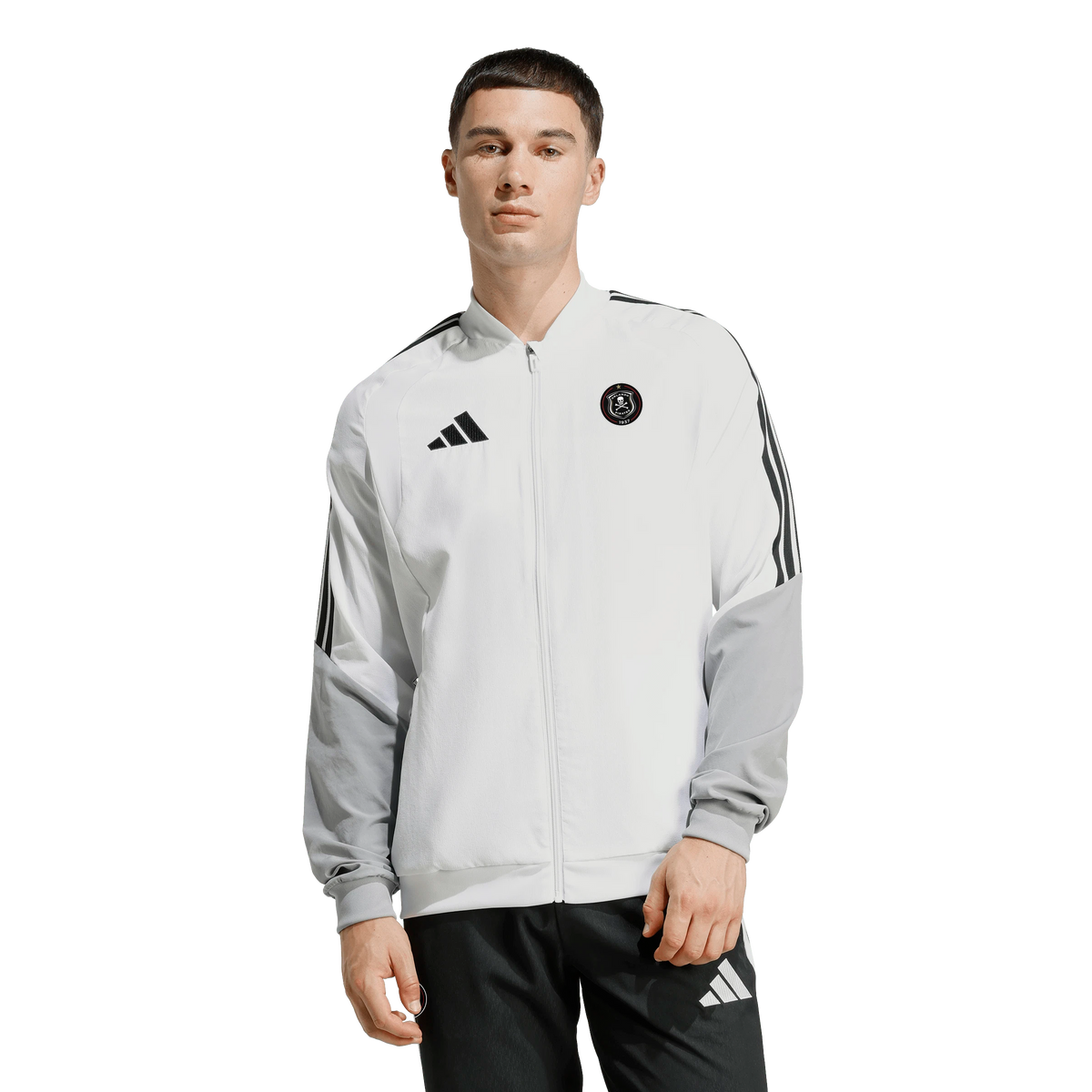 Orlando Pirates Adidas Tiro 26 Competition Presentation Jacket White Black