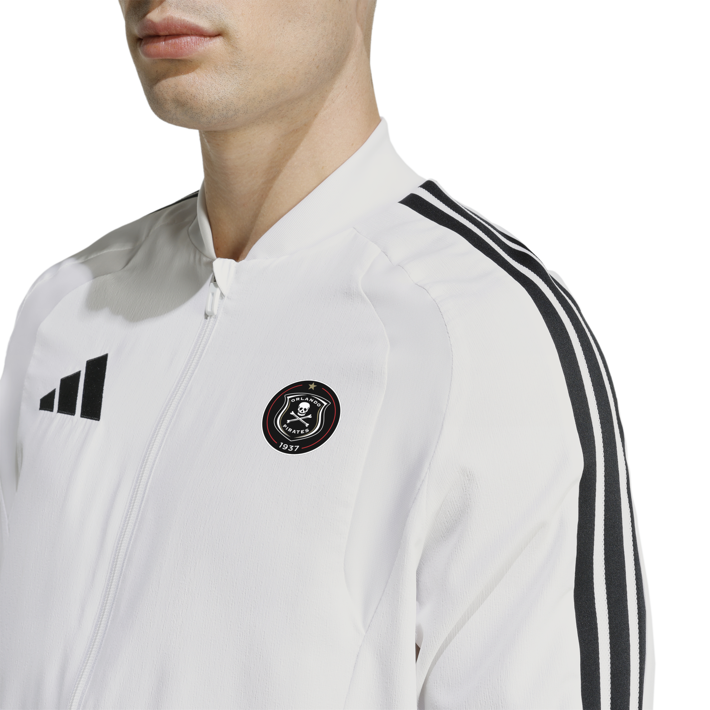 Orlando Pirates Adidas Tiro 26 Competition Presentation Jacket White Black