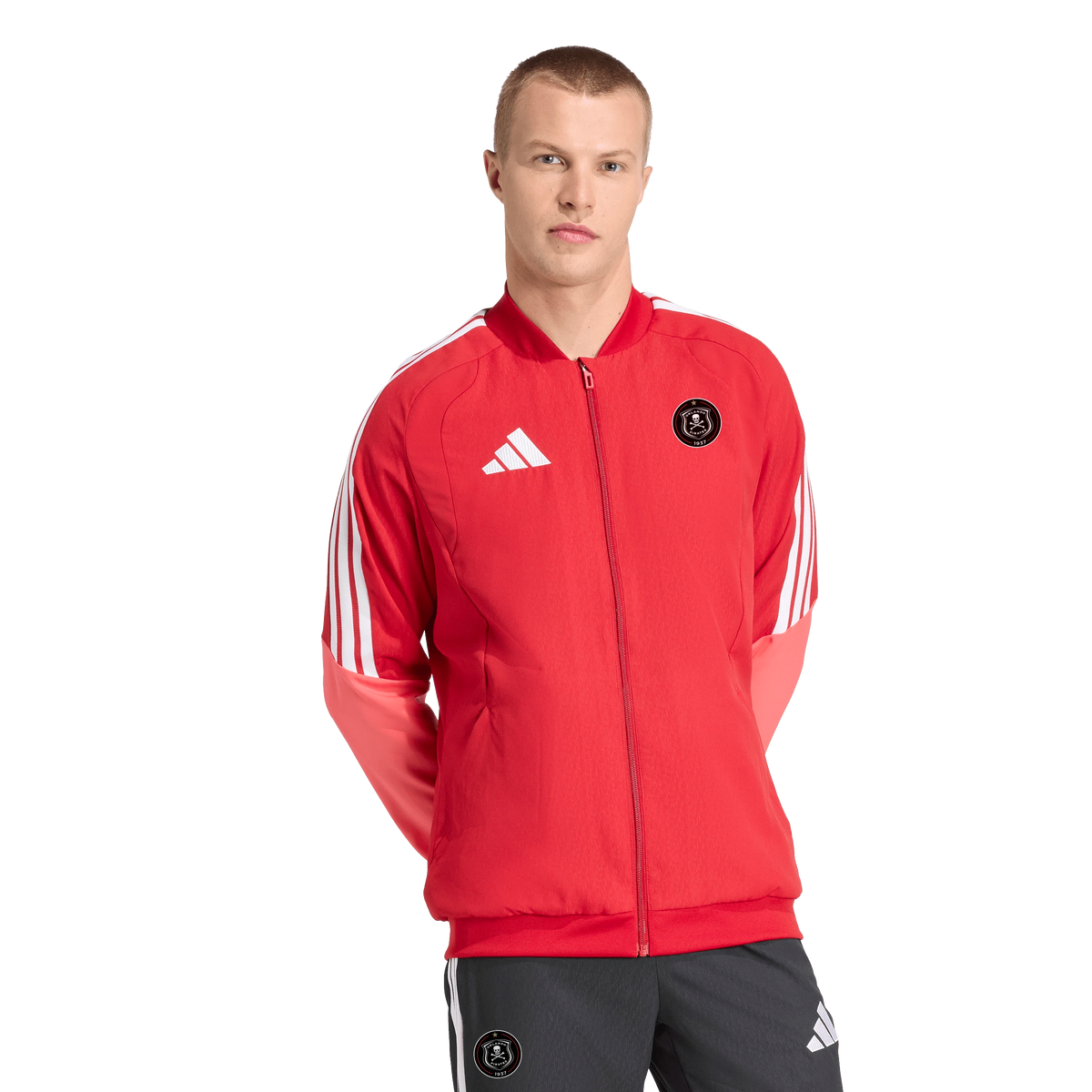 Orlando Pirates Adidas Tiro 26 Competition Presentation Jacket Team Power Red Semi Lucid Red White