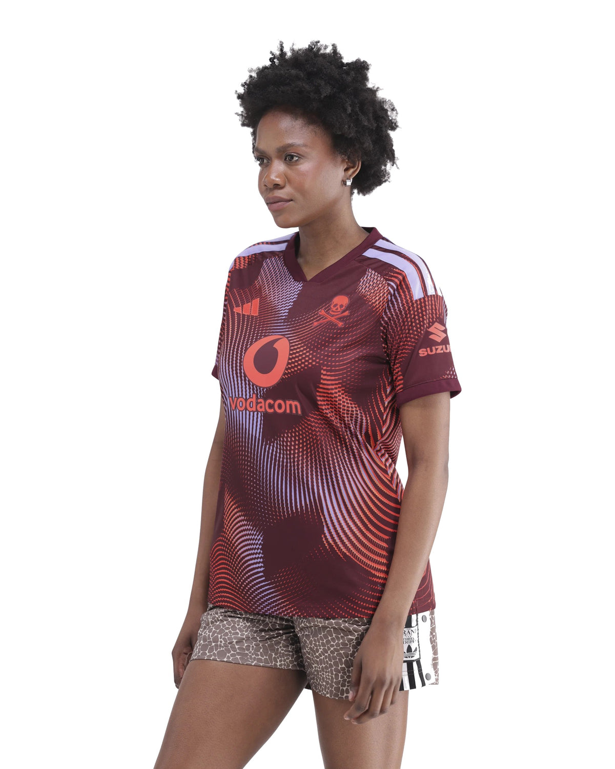 Orlando Pirates Adidas Women Third Jersey White Maroon