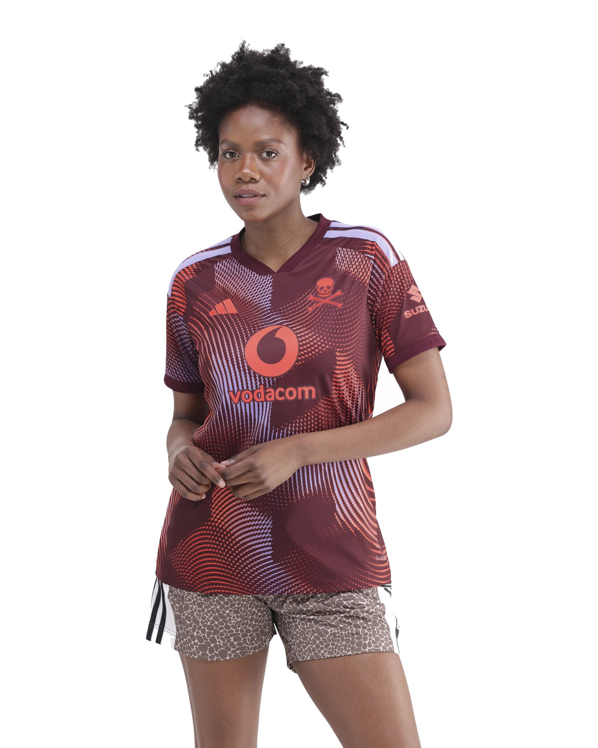 Orlando Pirates Adidas Women Third Jersey White Maroon