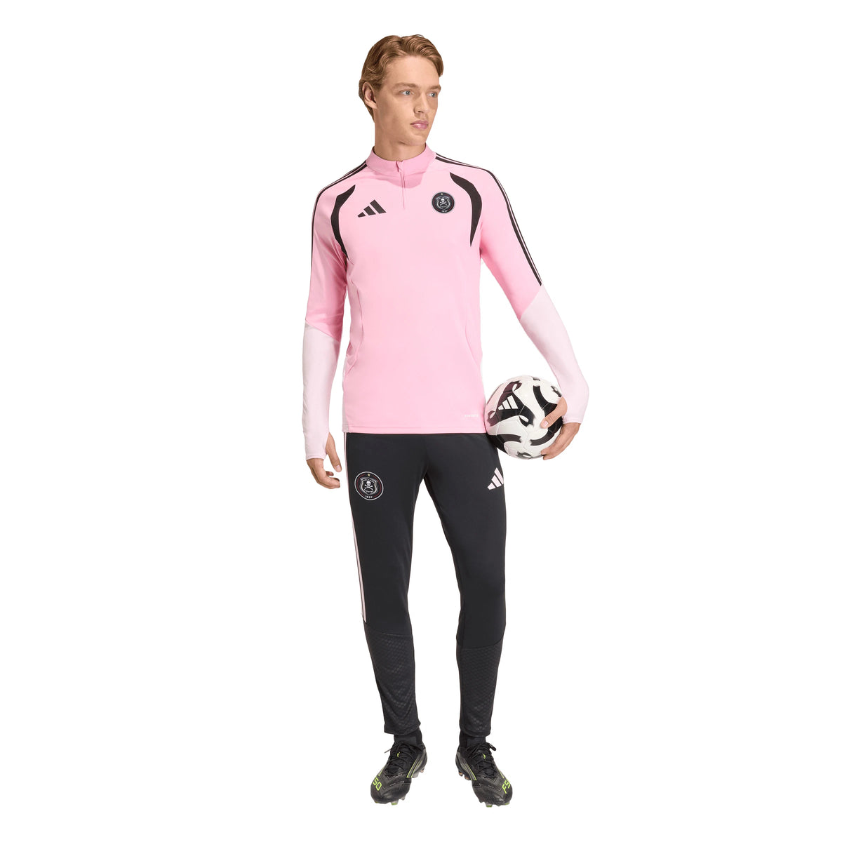 Orlando Pirates Adidas Tiro 26 Competition Training Pants Black Light Pink