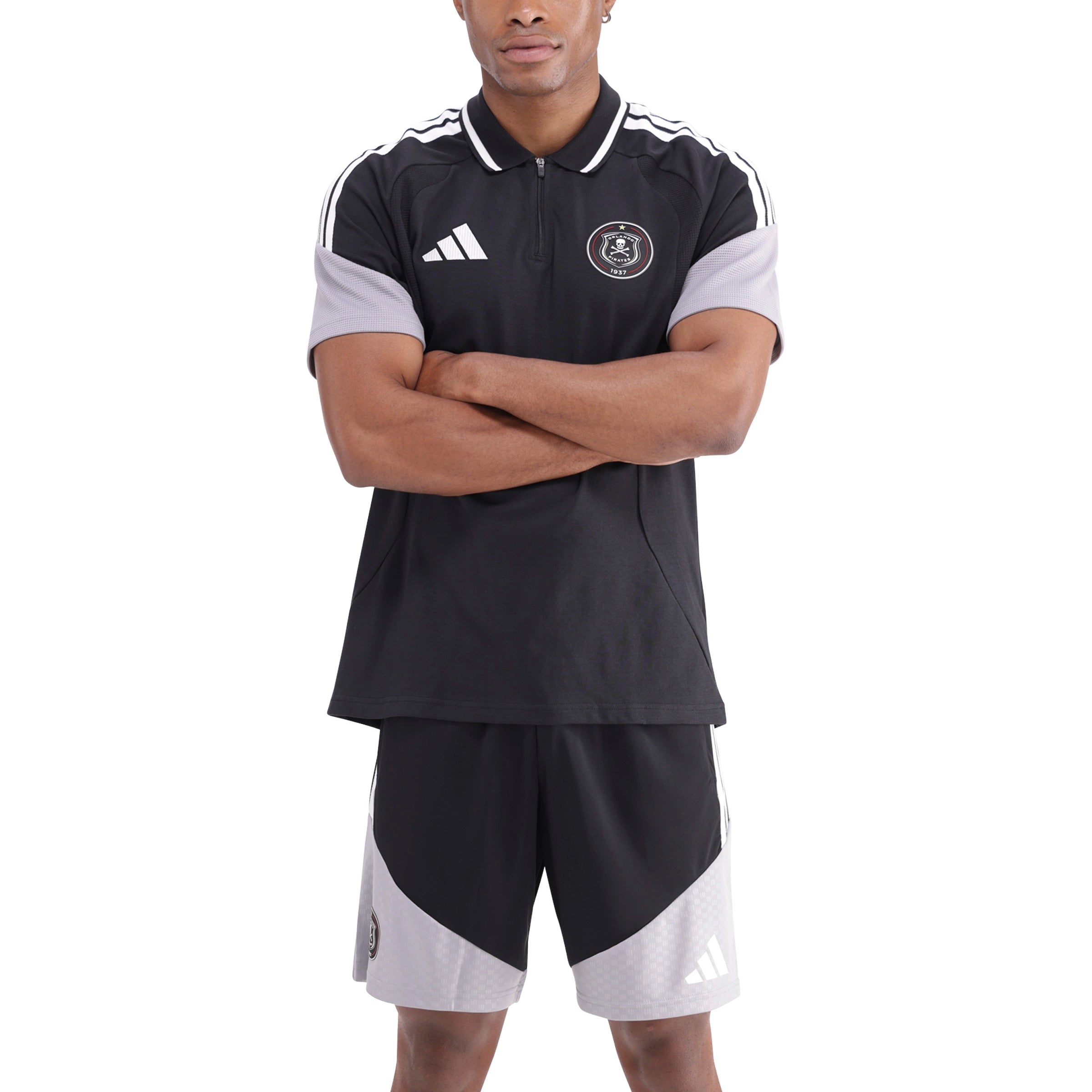 Orlando Pirates Adidas Tiro 26 Competition Polo White Light Onix Black