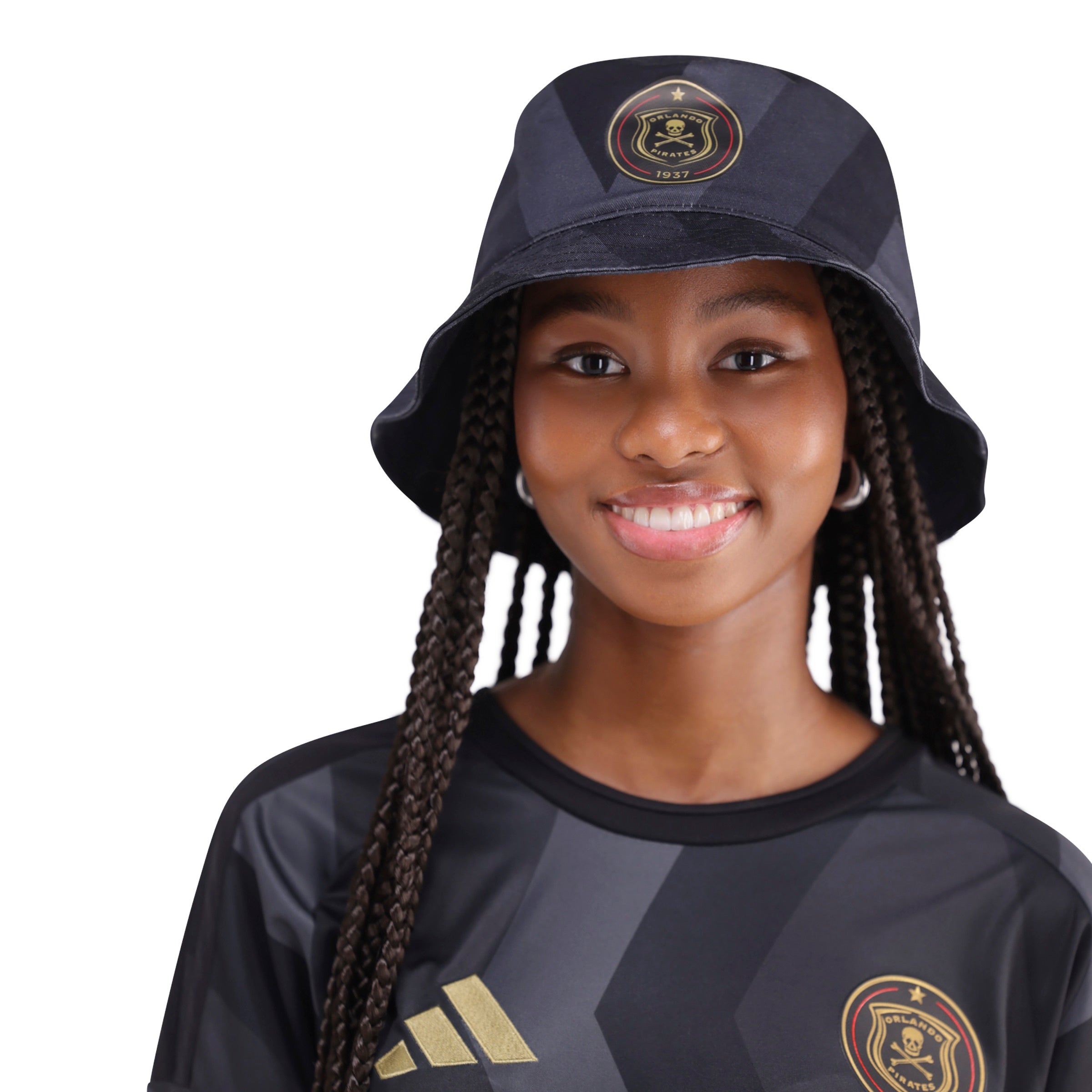 Orlando Pirates Adidas Home Bucket Hat Black
