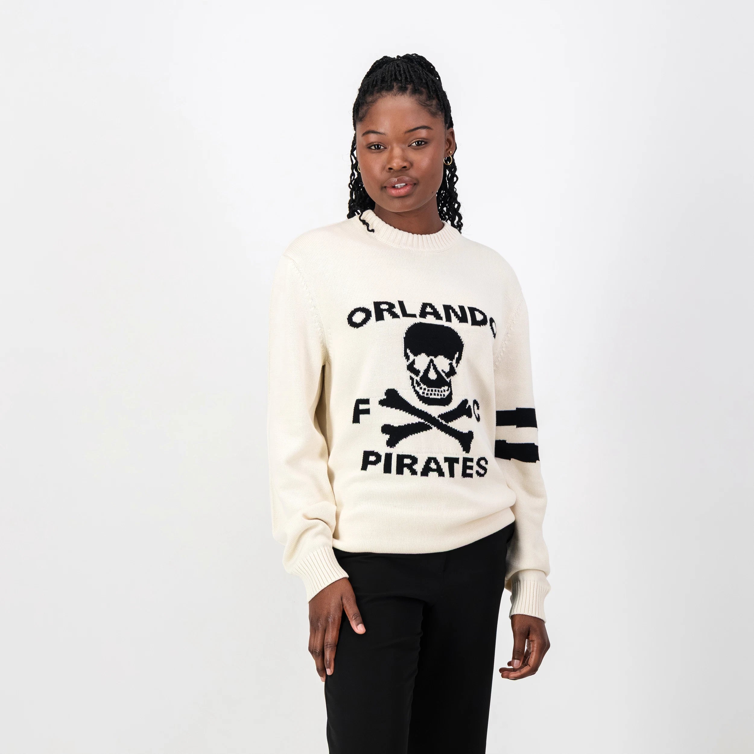Orlando Pirates Xbone Crew Knit LS Jersey-Ivory
