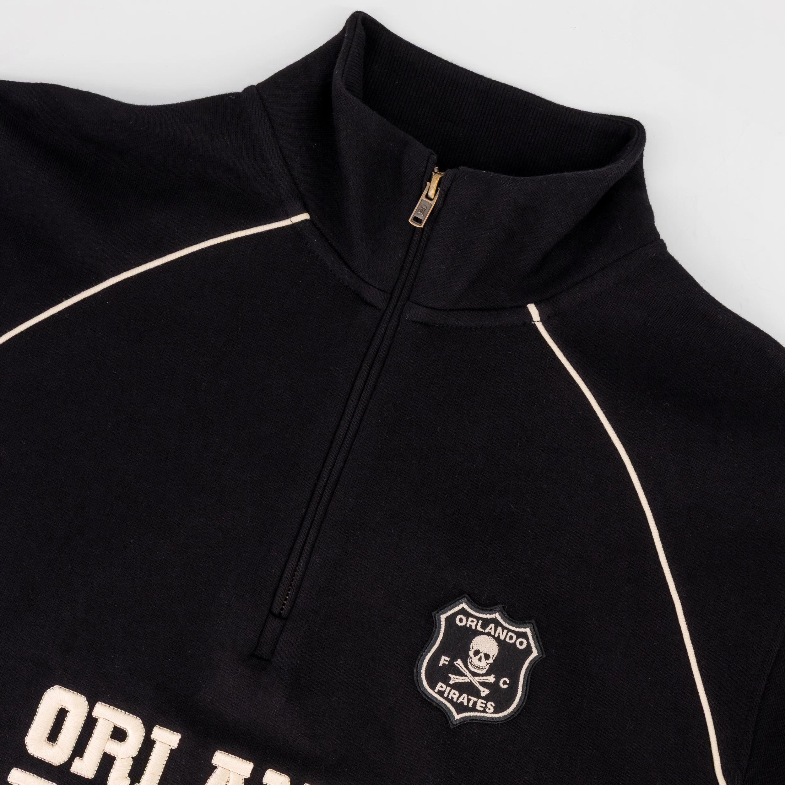 Orlando Pirates Piped Quarter Zip Sweat Black