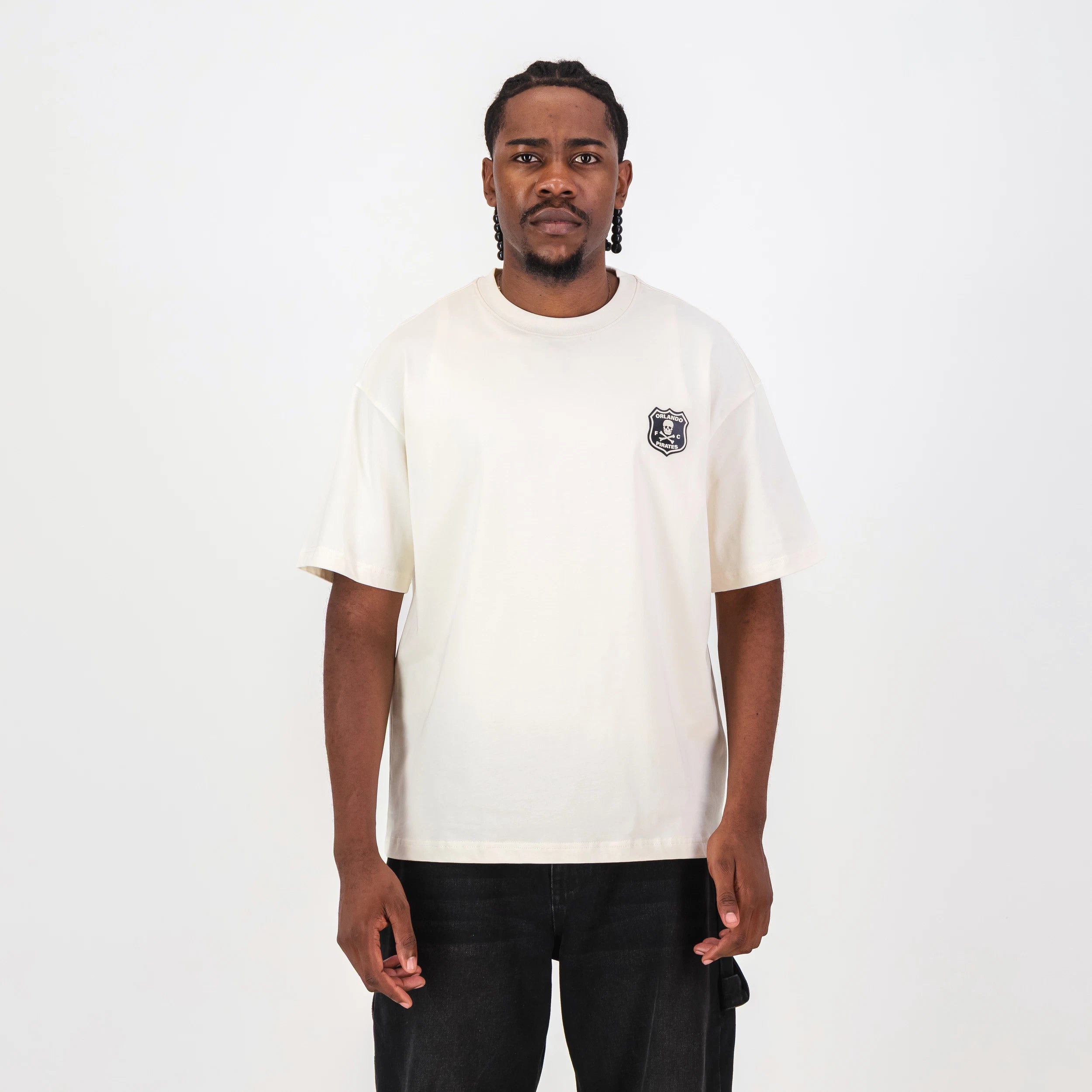 Orlando Pirates Quirky Boxy Tee-Ivory