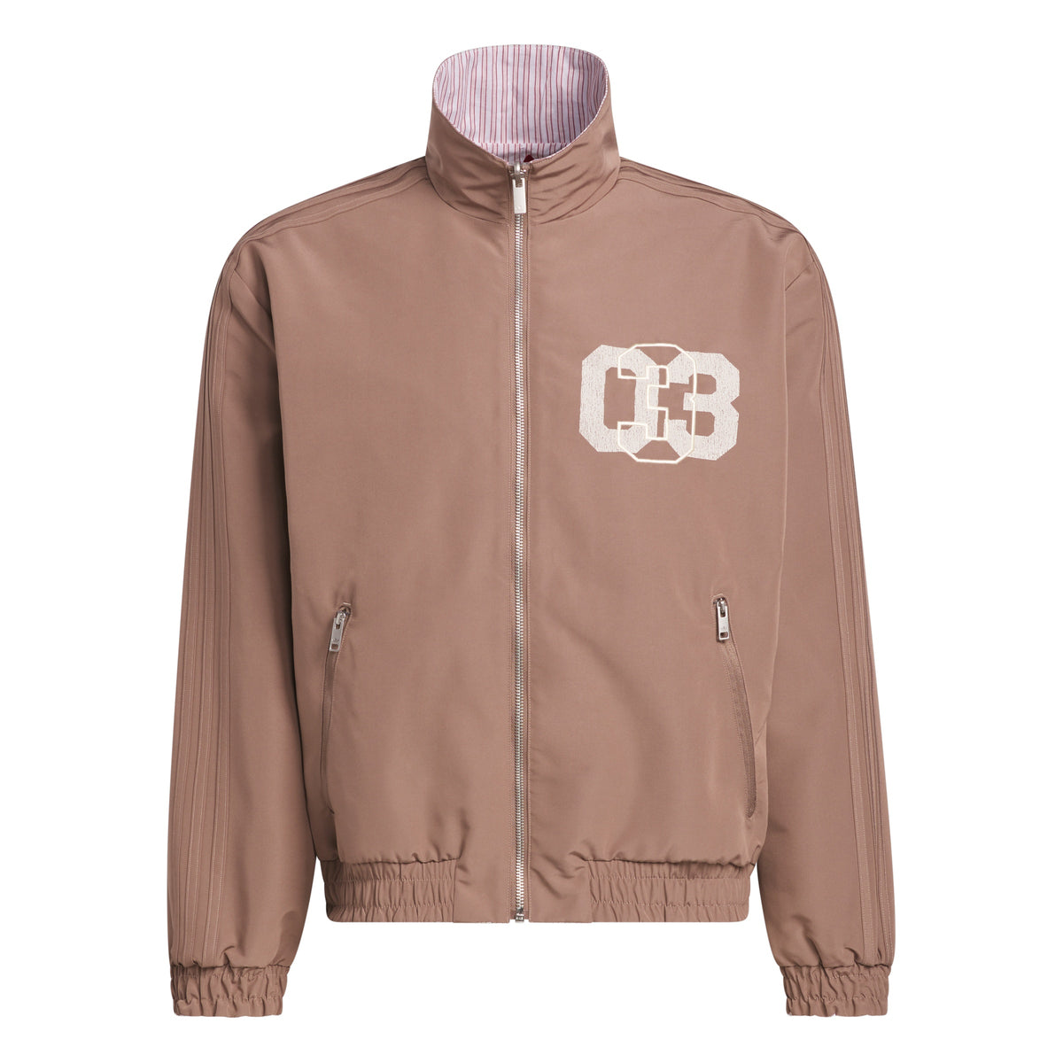 Orlando Pirates Adidas Firebird Coach Jacket Trace Brown Team Victory Red
