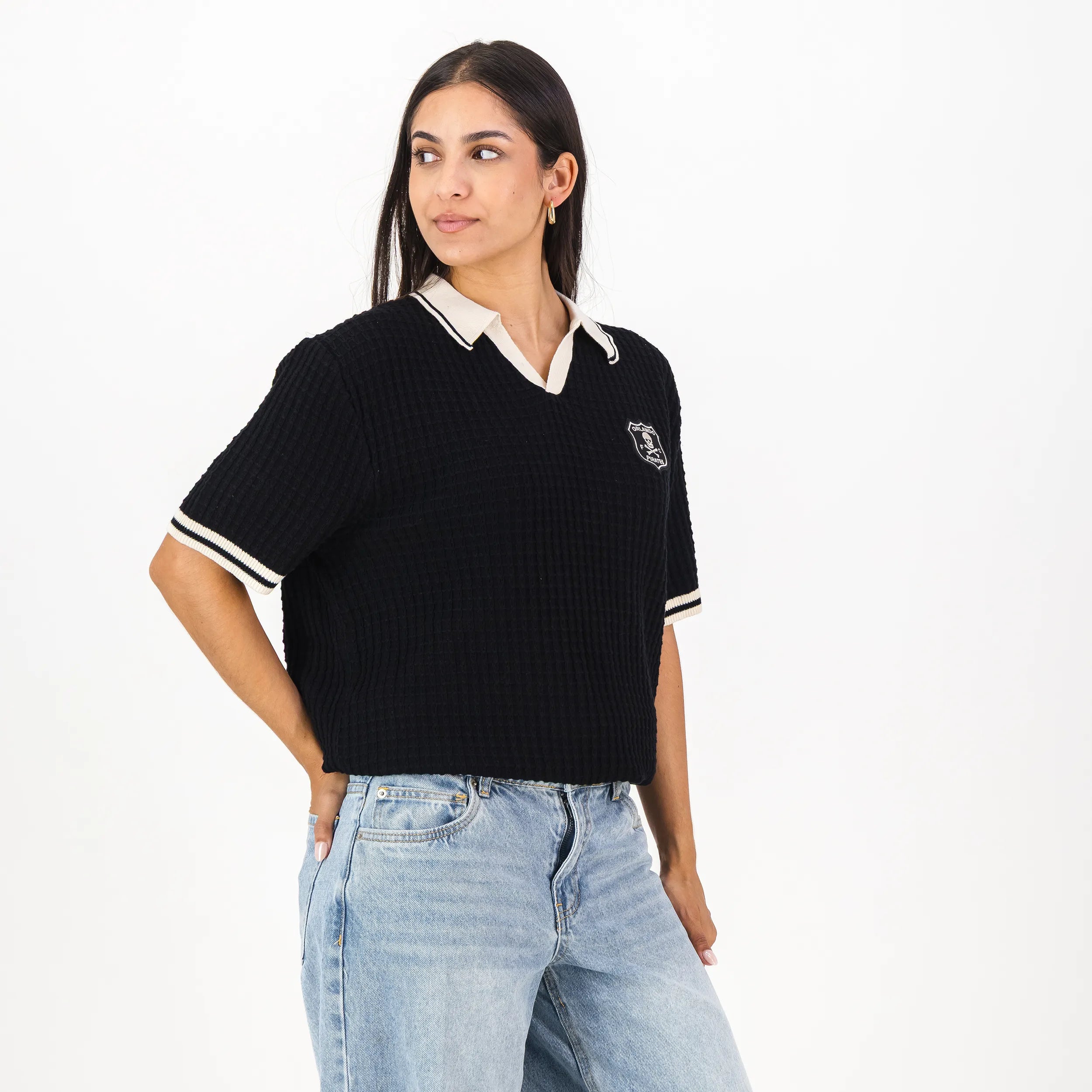 Basket Weave SS Knit Jersey