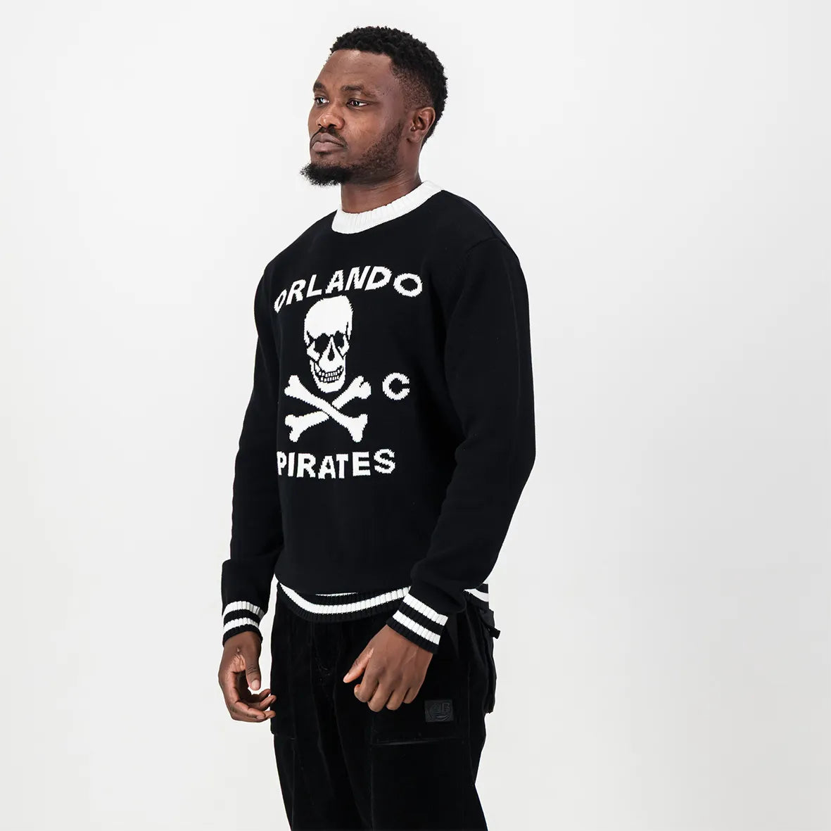 Tipped Crew Knit LS Jersey