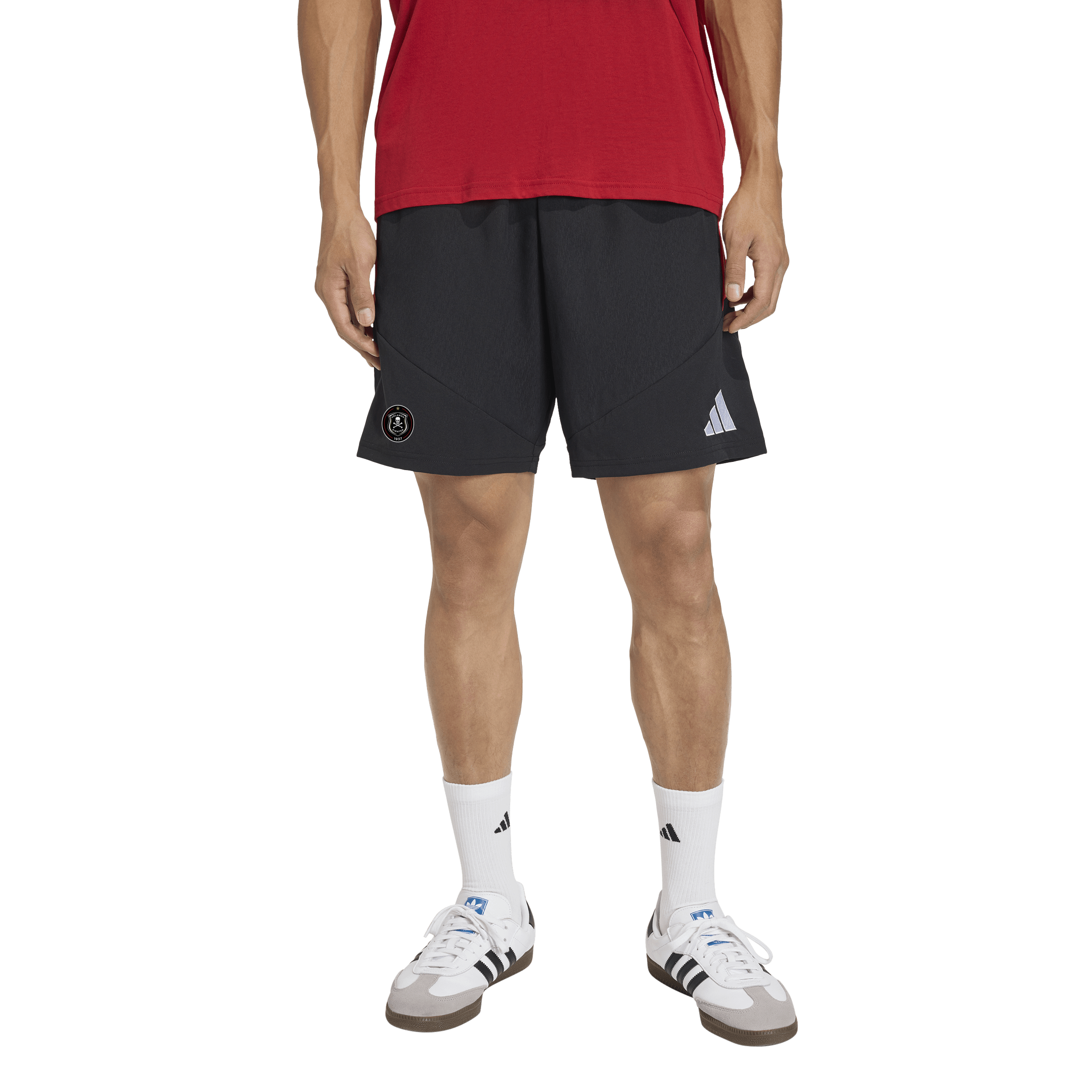 Orlando Pirates Adidas Tiro 26 Competition Downtime Shorts Black Black Semi Lucid Red