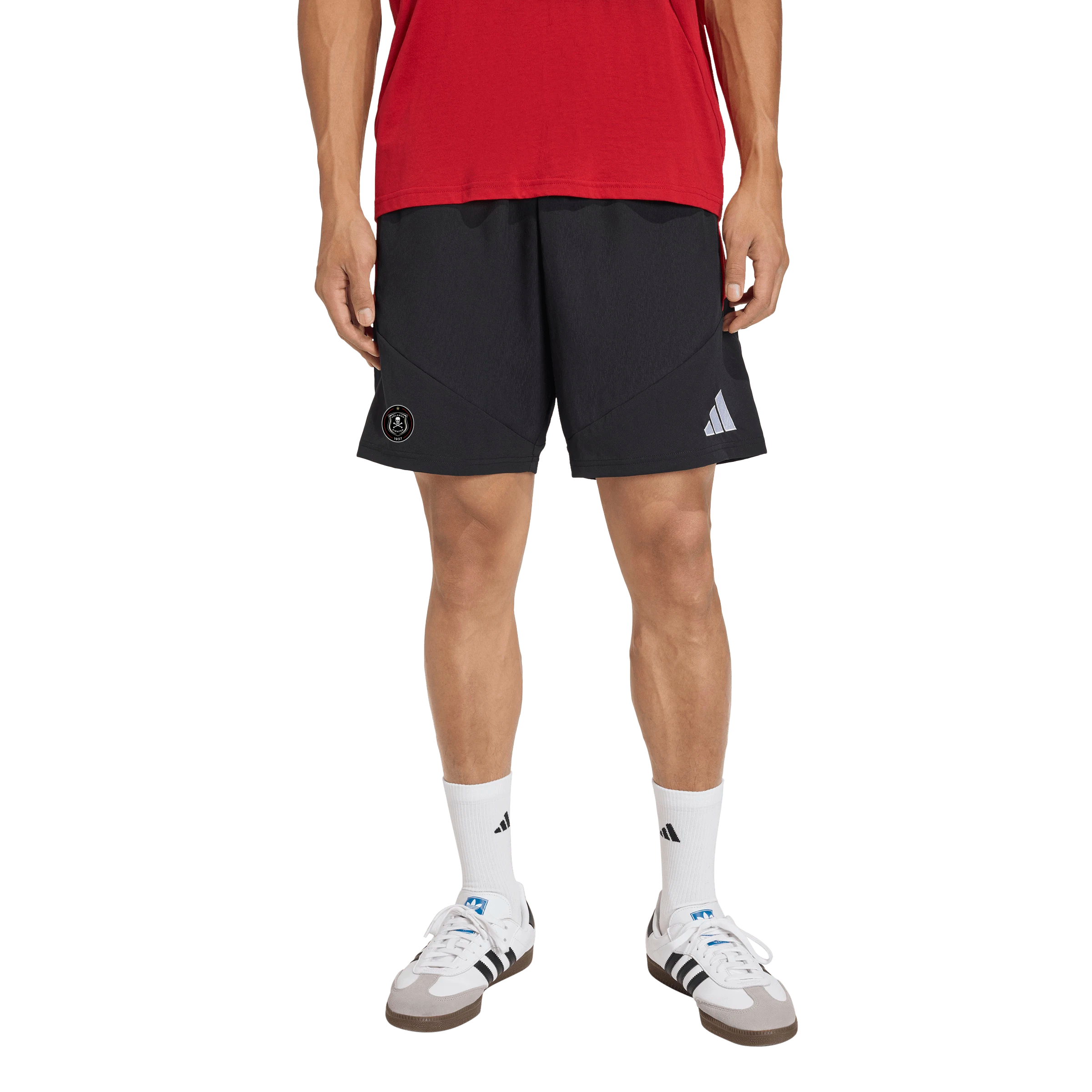 Orlando Pirates Adidas Tiro 26 Competition Downtime Shorts Black Black Semi Lucid Red
