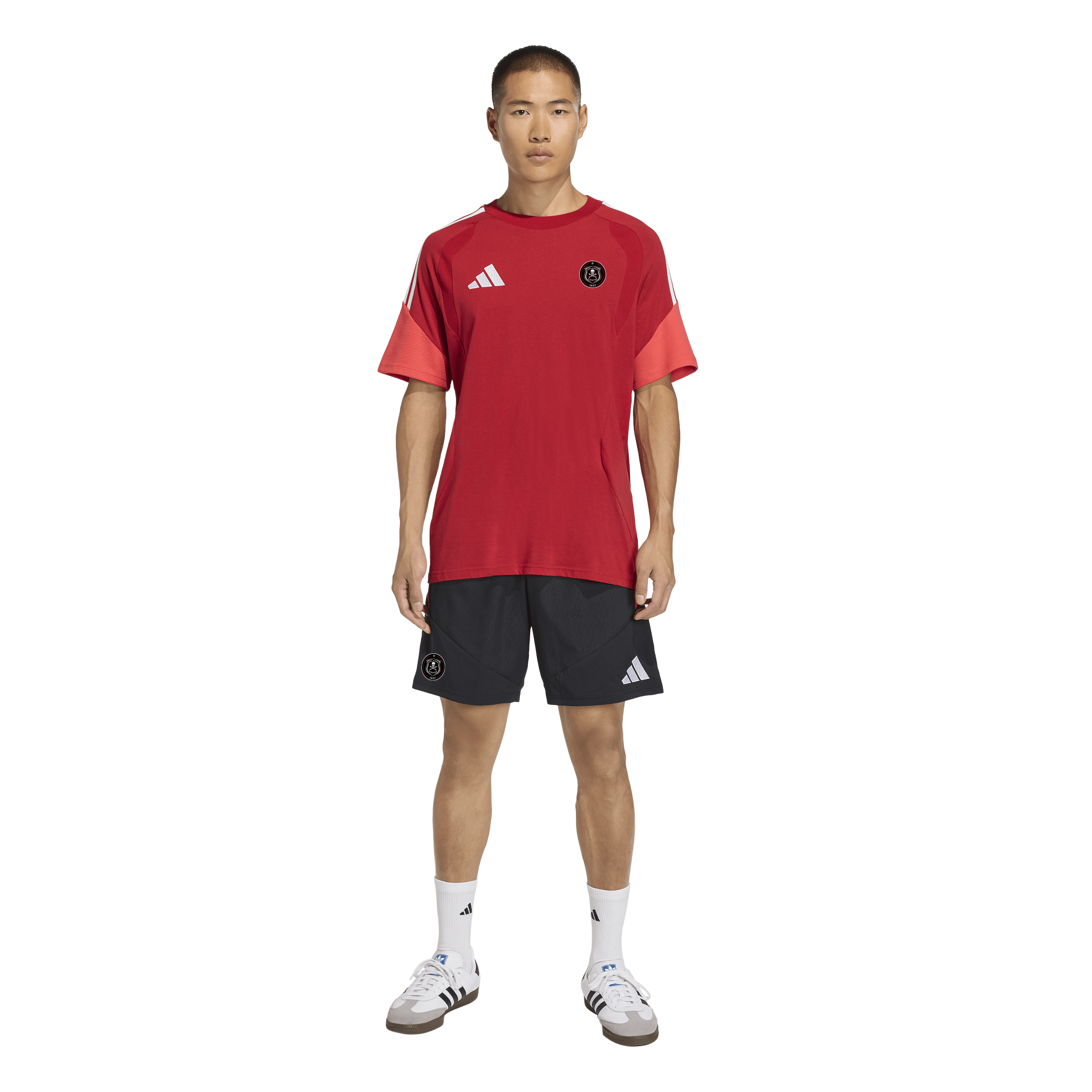Orlando Pirates Adidas Tiro 26 Competition Downtime Shorts Black Black Semi Lucid Red