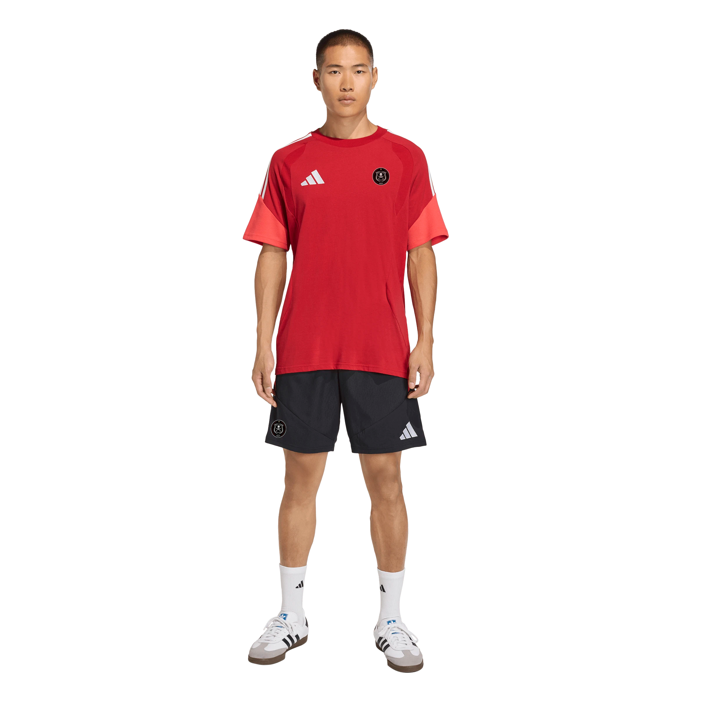 Orlando Pirates Adidas Tiro 26 Competition Downtime Shorts Black Black Semi Lucid Red