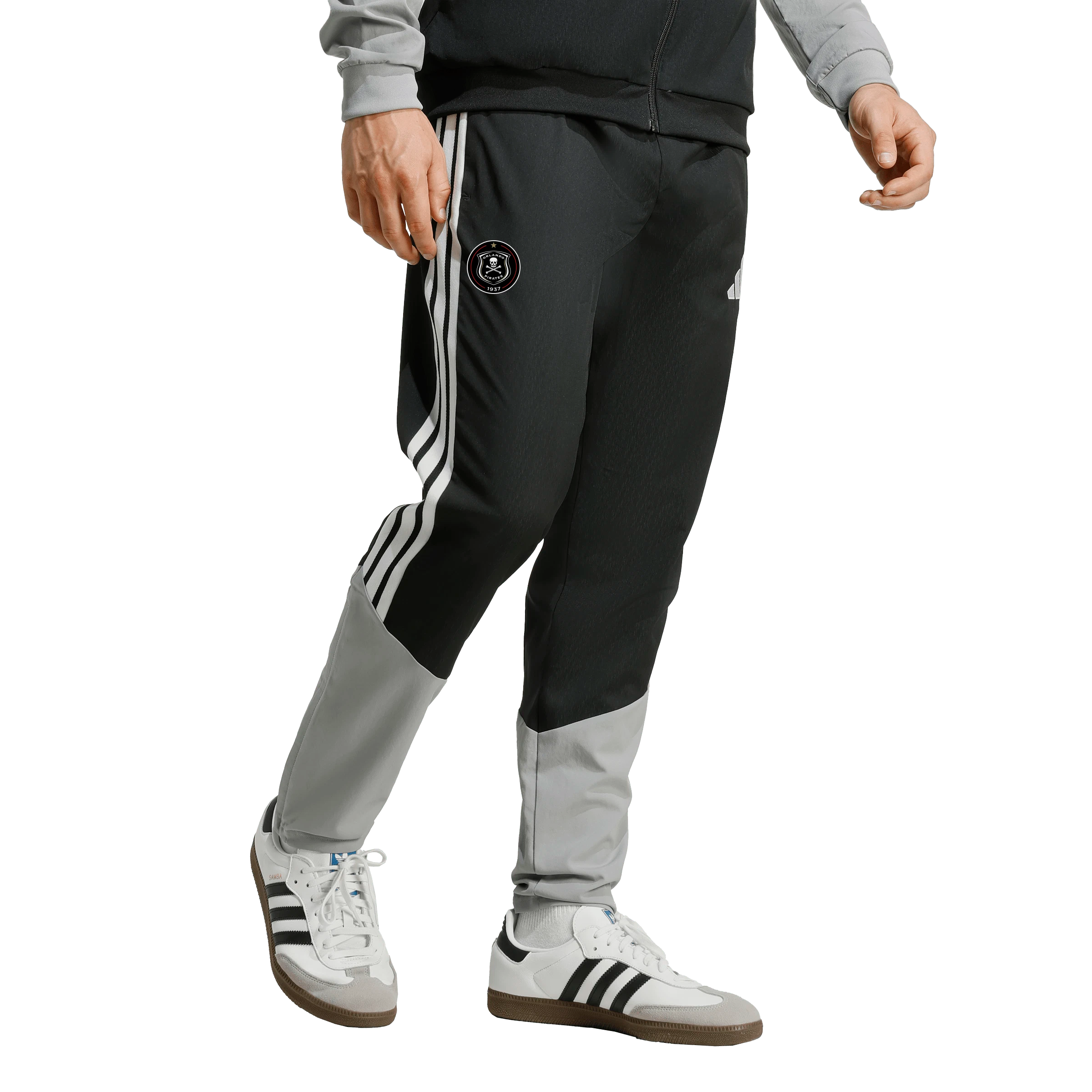 Orlando Pirates Adidas Tiro 26 Competition Presentation Pants Black Light Onix White