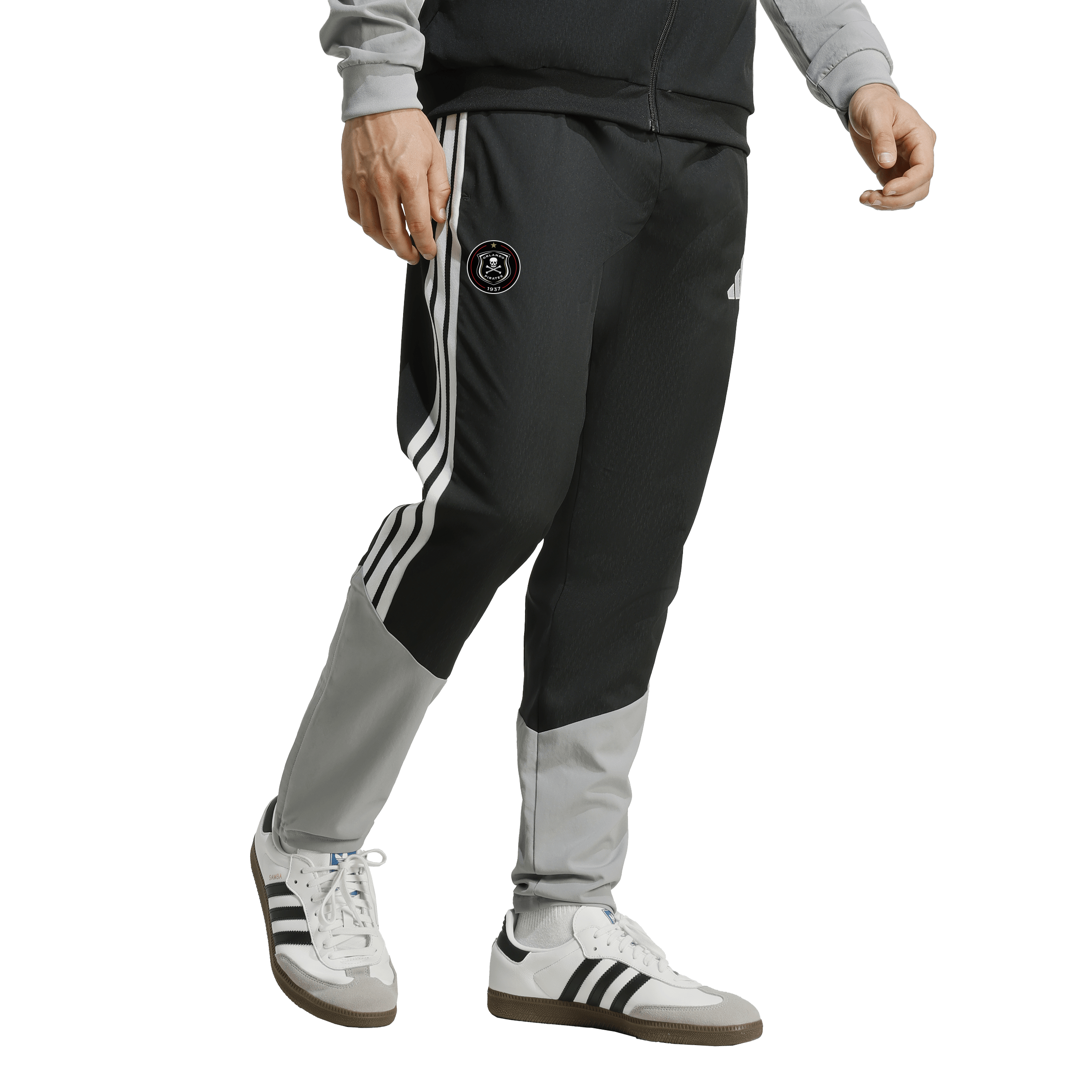 Orlando Pirates Adidas Tiro 26 Competition Presentation Pants Black Light Onix White