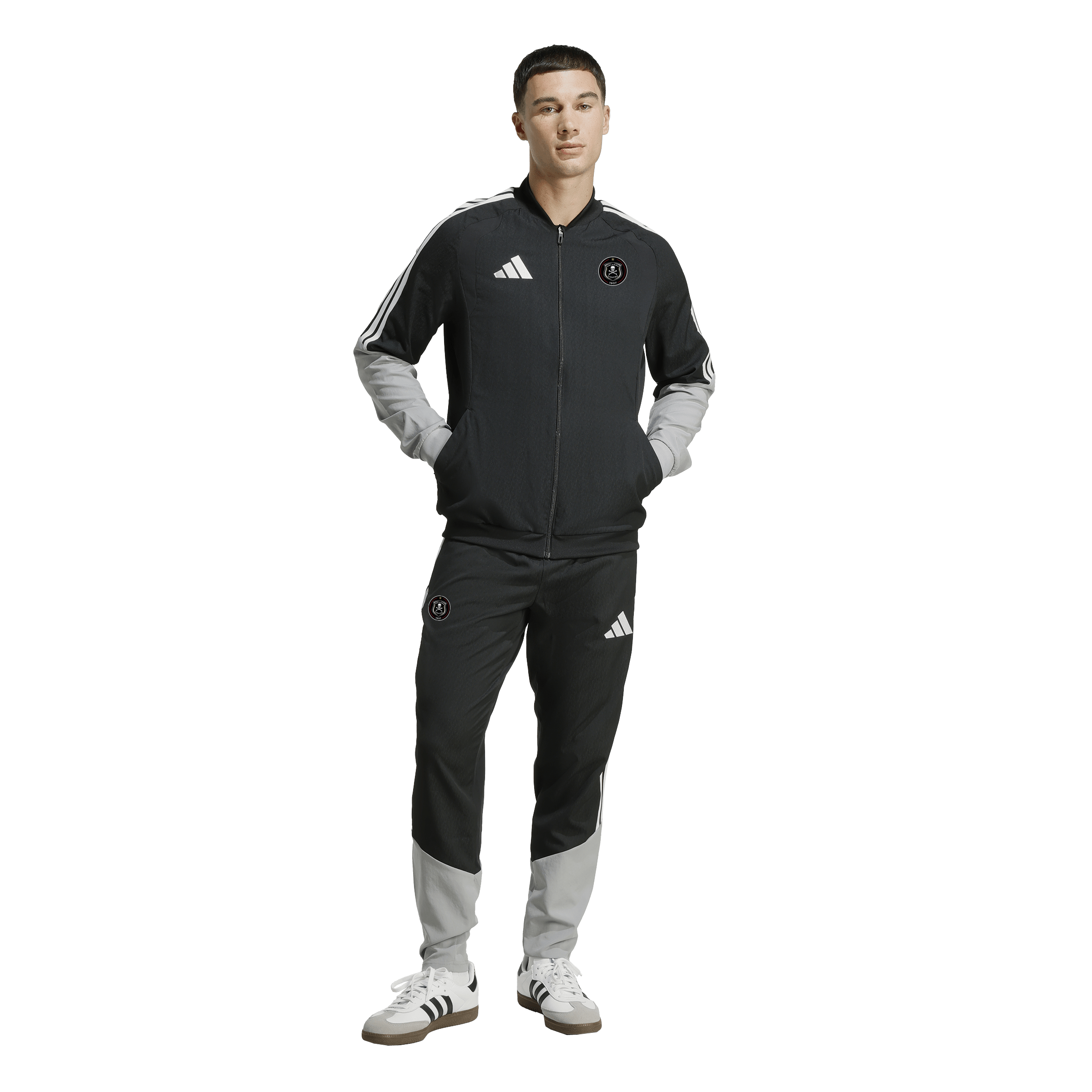 Orlando Pirates Adidas Tiro 26 Competition Presentation Pants Black Light Onix White