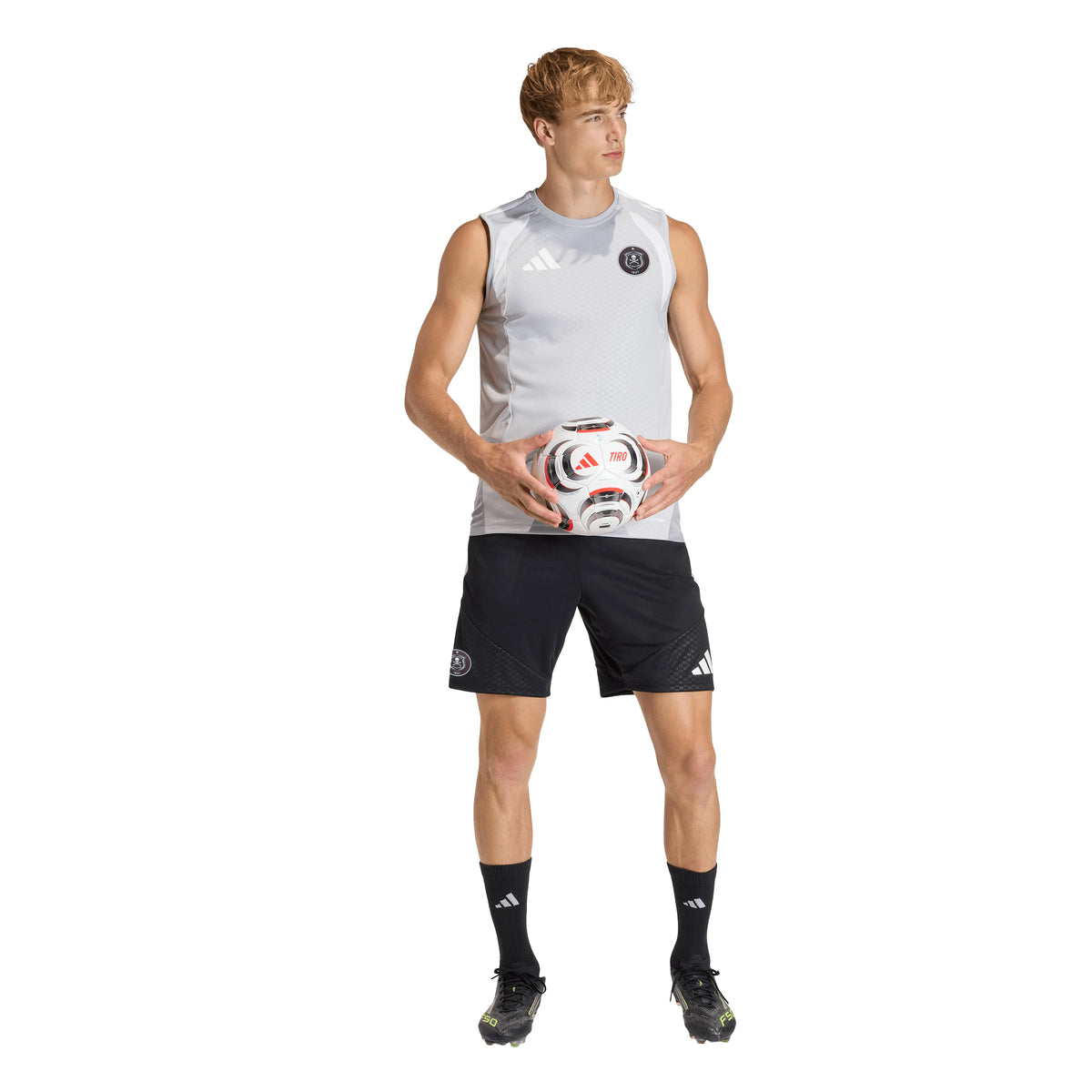 Orlando Pirates Adidas Tiro 26 Competition Sleeveless Jersey Team Light Grey