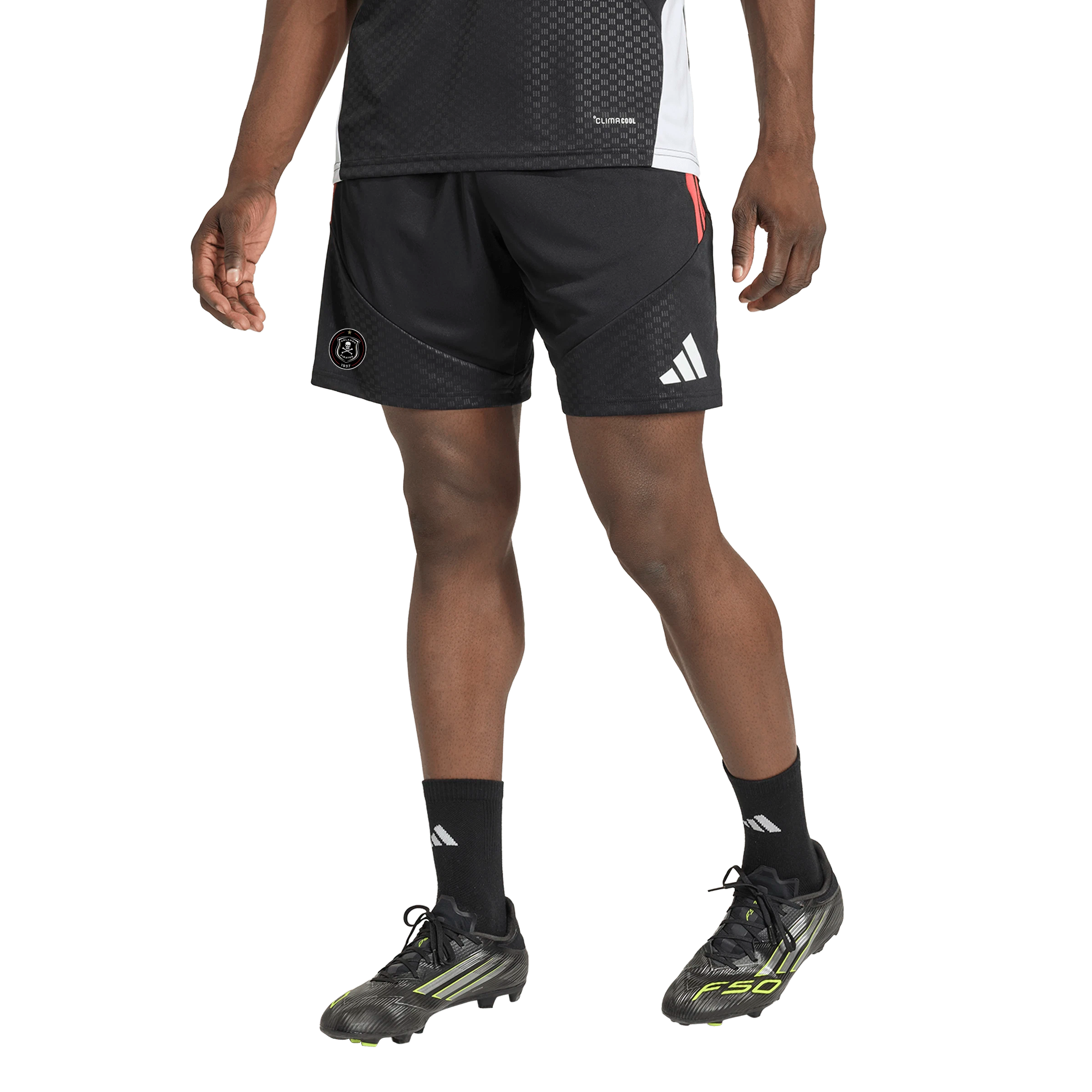 Orlando Pirates Adidas Tiro 26 Competition Training Shorts Black Semi Lucid Red