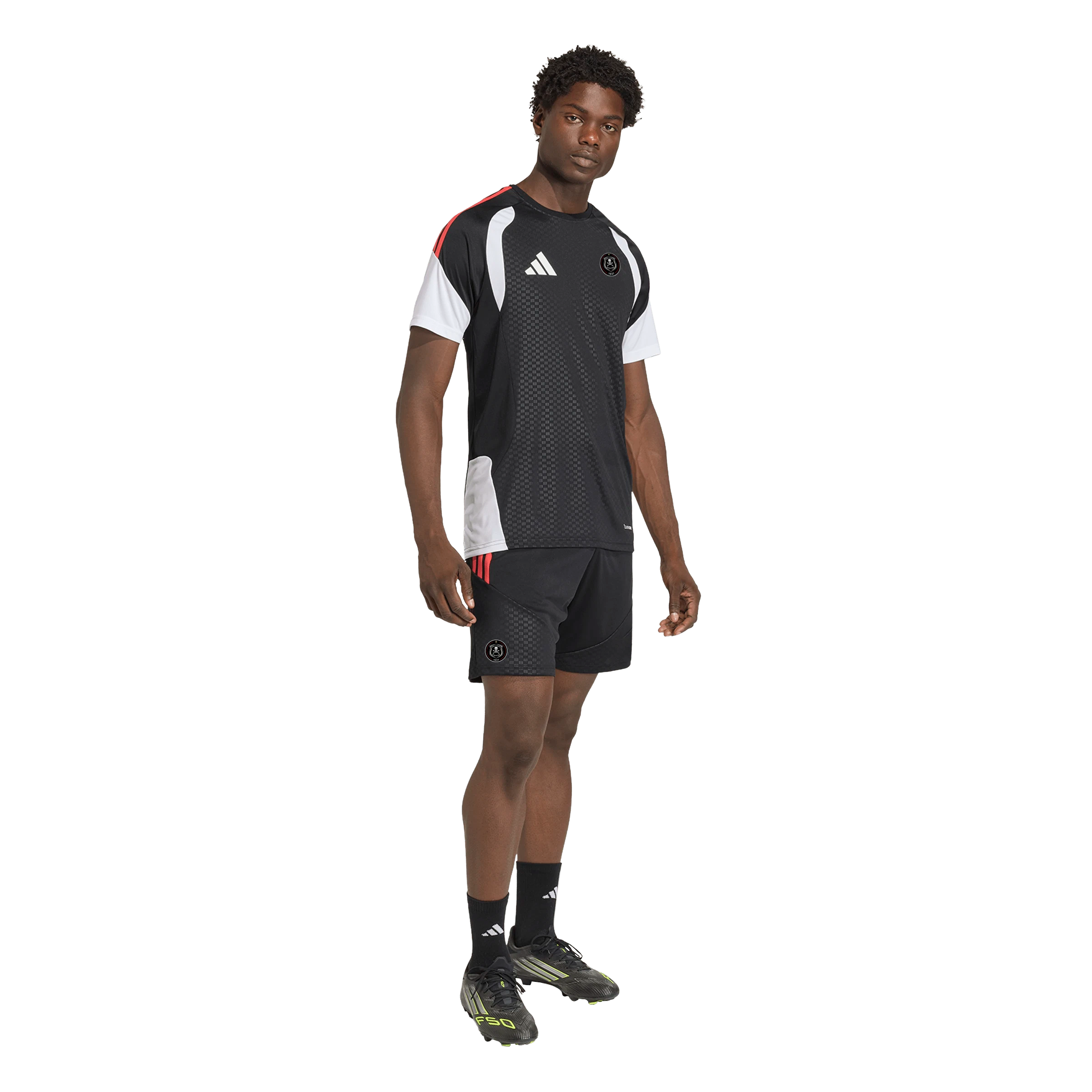 Orlando Pirates Adidas Tiro 26 Competition Training Shorts Black Semi Lucid Red