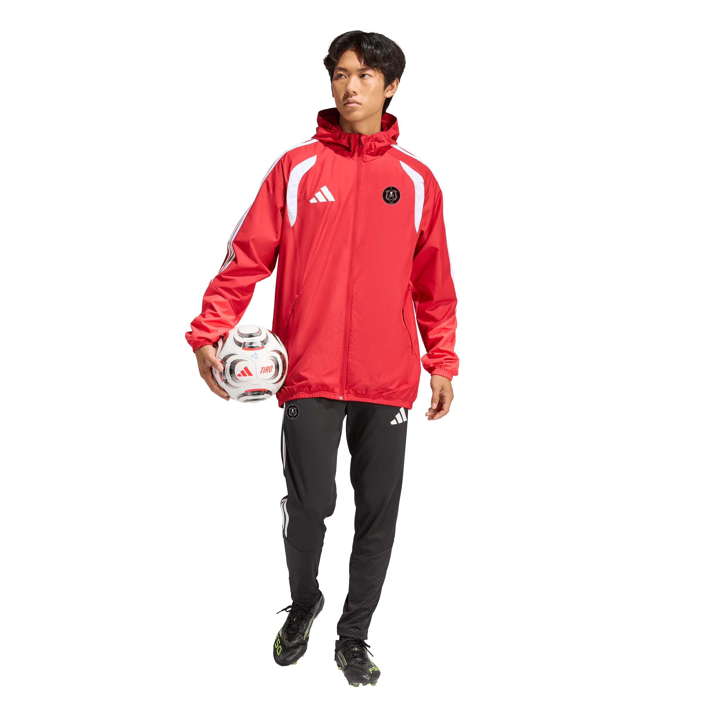 Orlando Pirates Adidas Tiro 26 Competition All-Weather Jacket Team Power Red Semi Lucid Red White