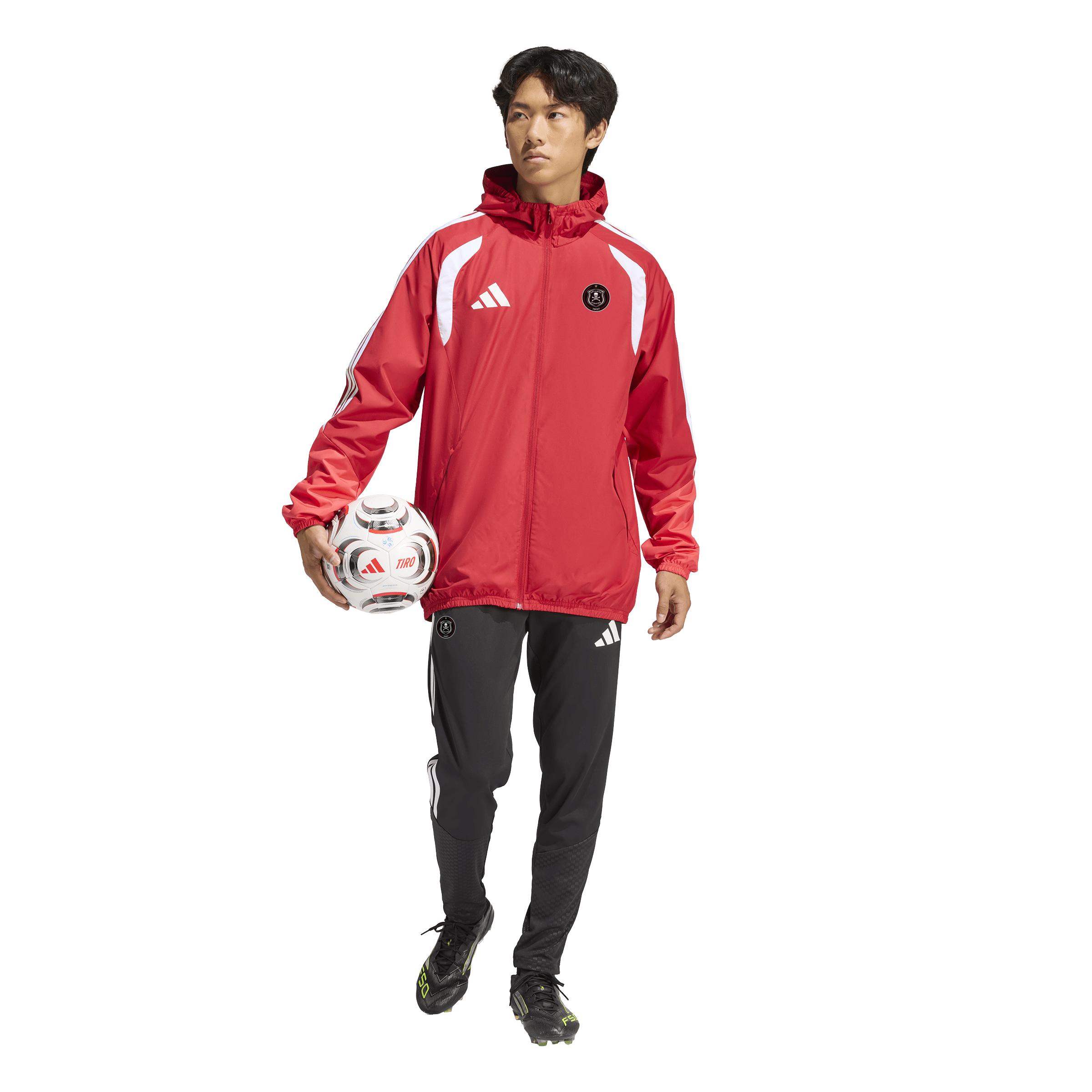 Orlando Pirates Adidas Tiro 26 Competition All-Weather Jacket Team Power Red Semi Lucid Red White