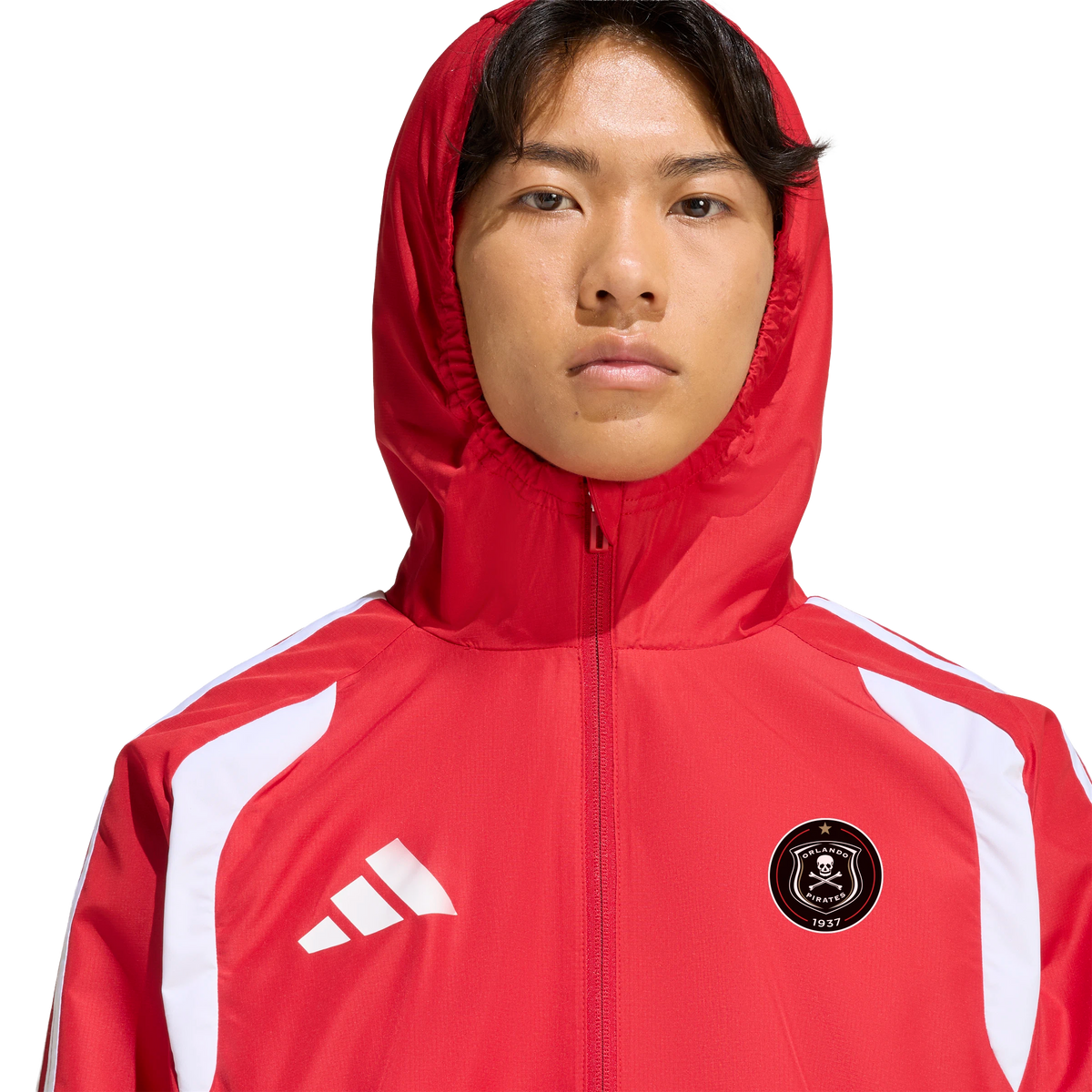 Orlando Pirates Adidas Tiro 26 Competition All-Weather Jacket Team Power Red Semi Lucid Red White