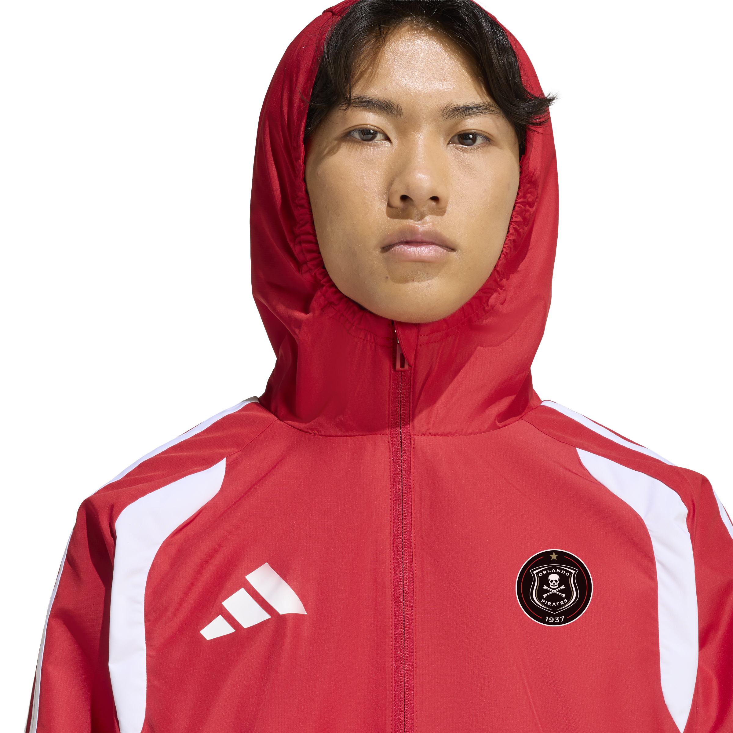 Orlando Pirates Adidas Tiro 26 Competition All-Weather Jacket Team Power Red Semi Lucid Red White