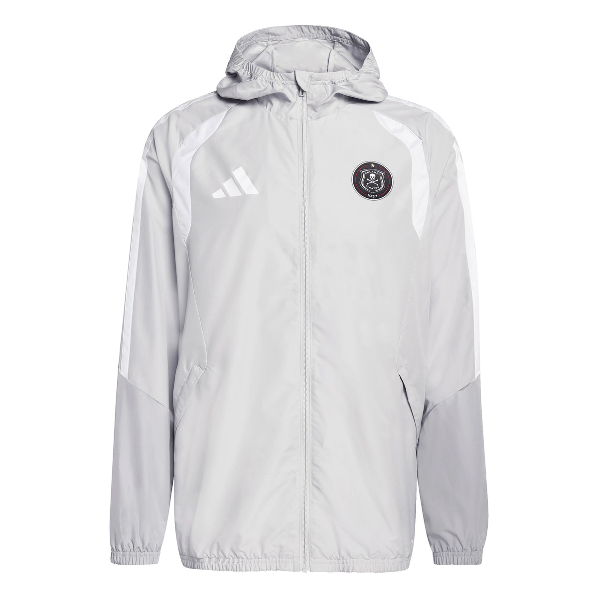 Orlando Pirates Adidas Tiro 26 Competition All-Weather Jacket Team Light Grey Light Onix White