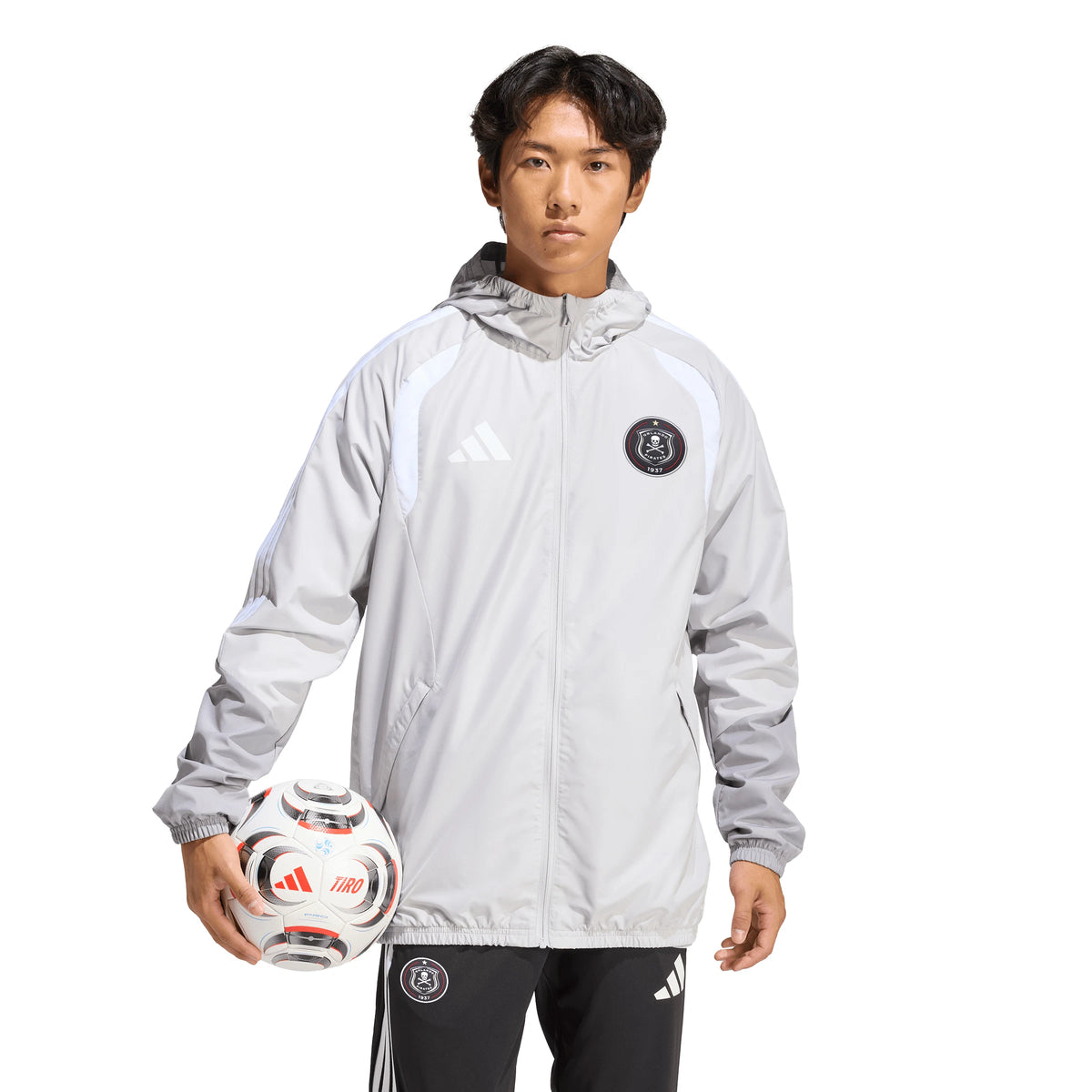 Orlando Pirates Adidas Tiro 26 Competition All-Weather Jacket Team Light Grey Light Onix White