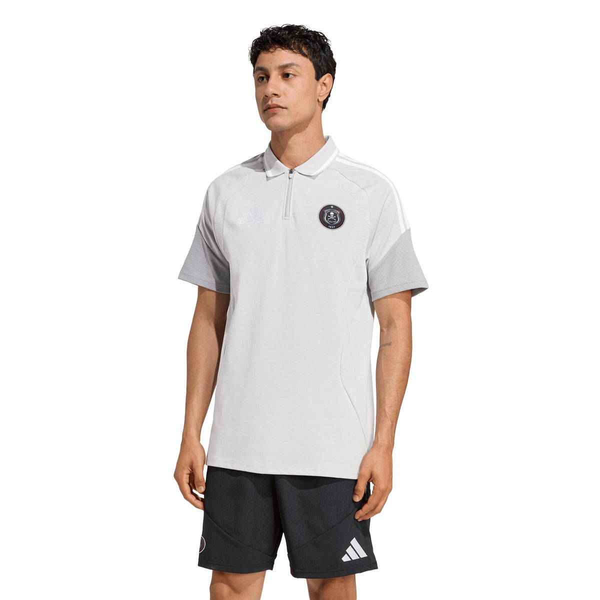 Orlando Pirates Adidas Tiro 26 Competition Polo Team Light Grey Light Onix White