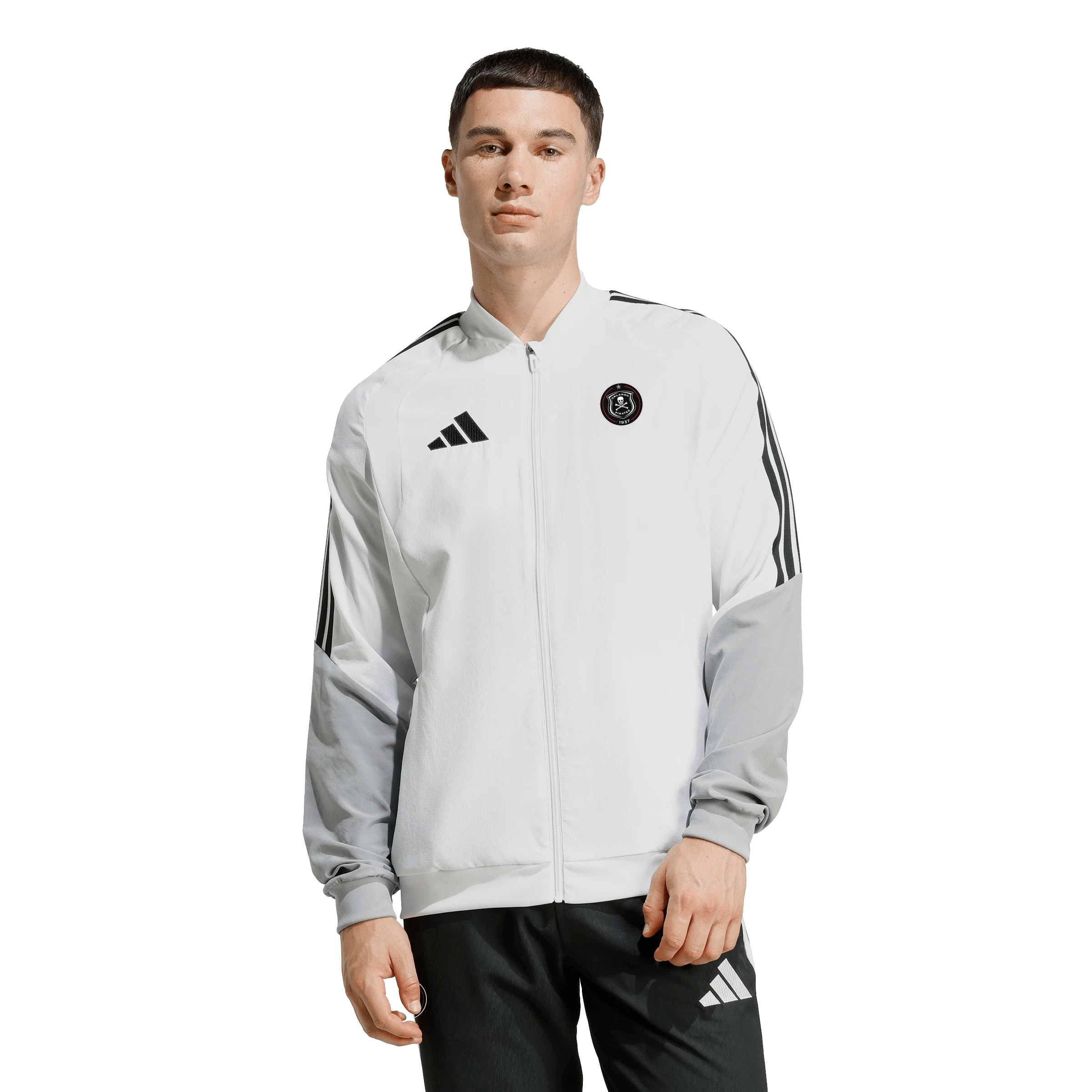 Orlando Pirates Adidas Tiro 26 Competition Presentation Jacket White Black