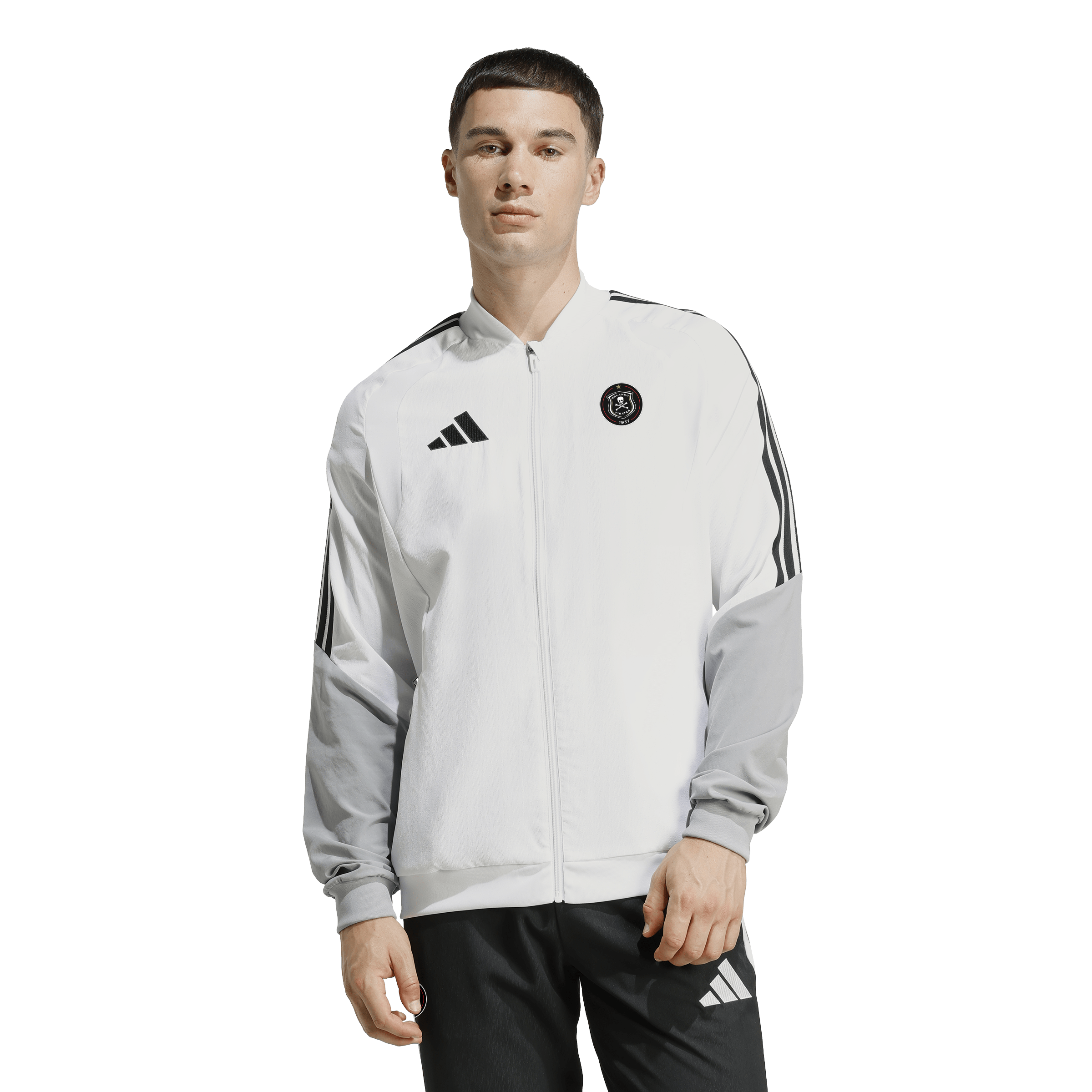 Orlando Pirates Adidas Tiro 26 Competition Presentation Jacket White Black