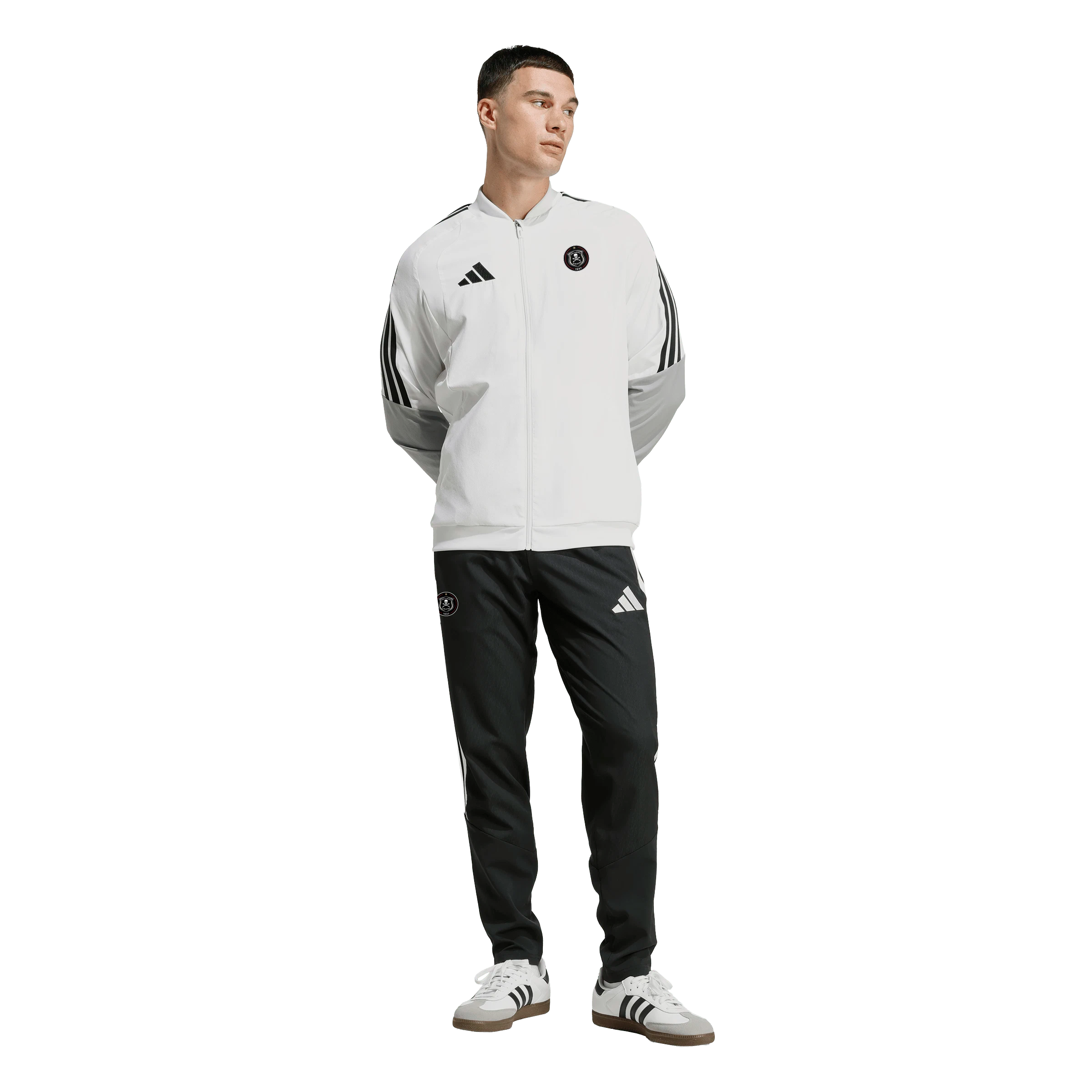 Orlando Pirates Adidas Tiro 26 Competition Presentation Jacket White Black