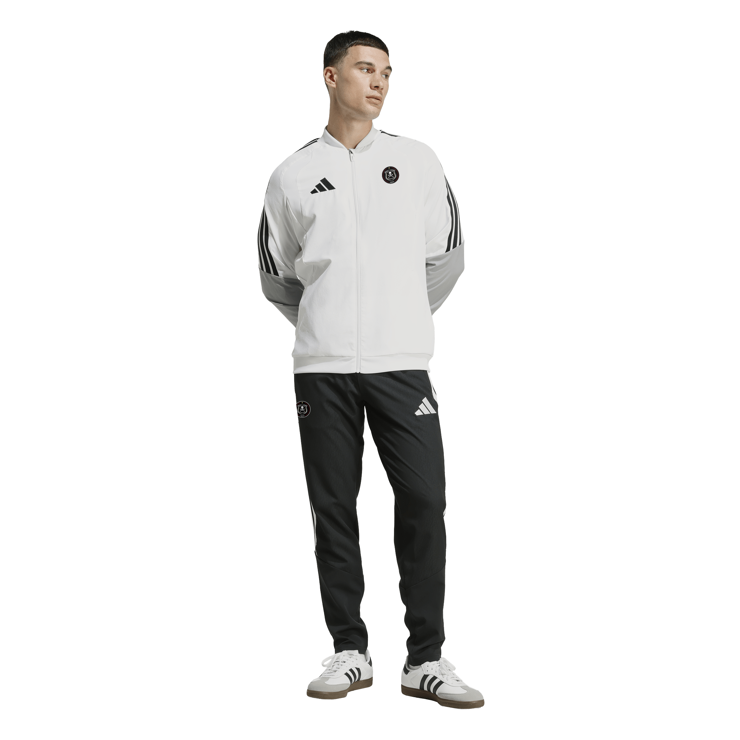 Orlando Pirates Adidas Tiro 26 Competition Presentation Jacket White Black