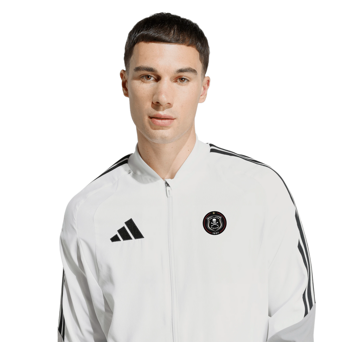 Orlando Pirates Adidas Tiro 26 Competition Presentation Jacket White Black