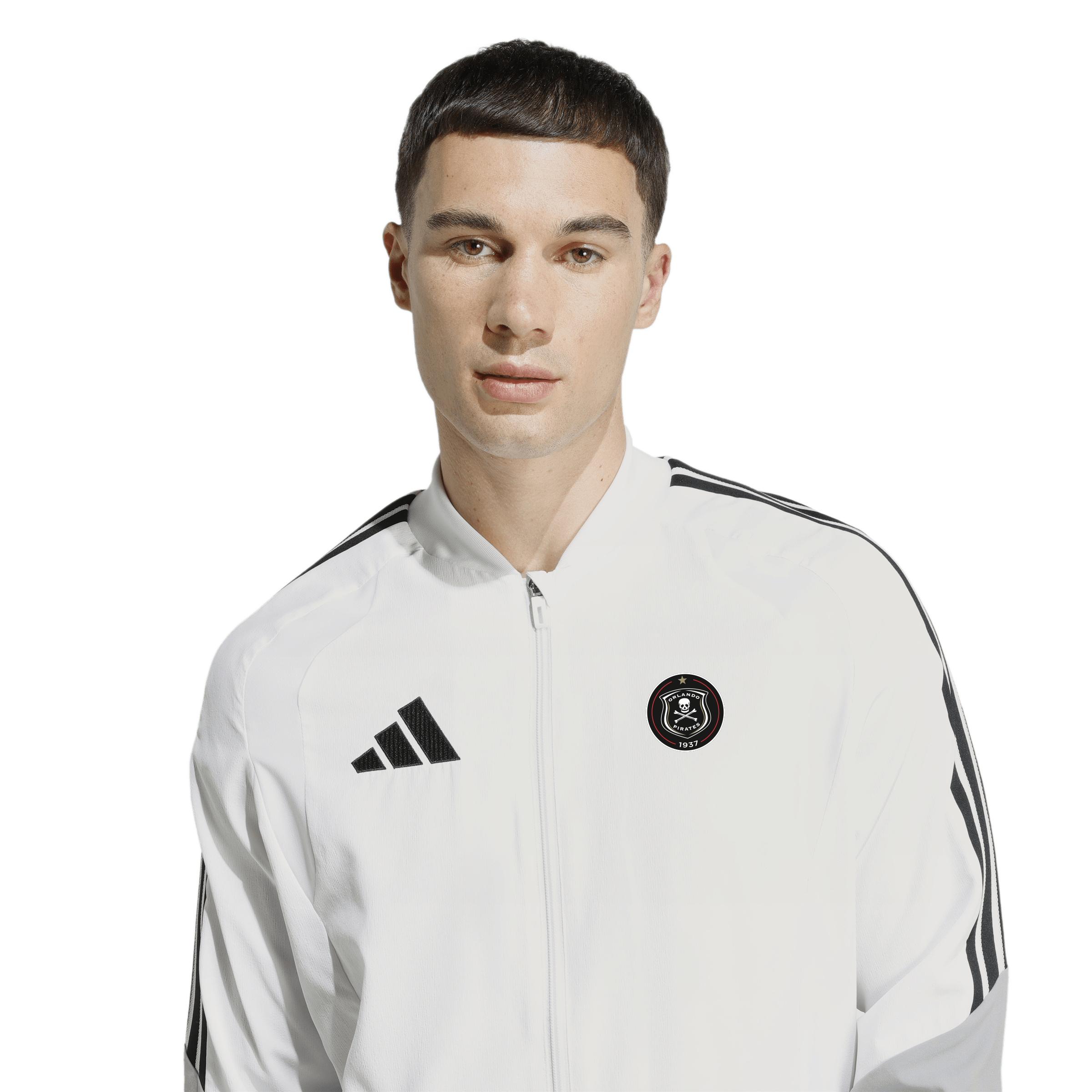 Orlando Pirates Adidas Tiro 26 Competition Presentation Jacket White Black