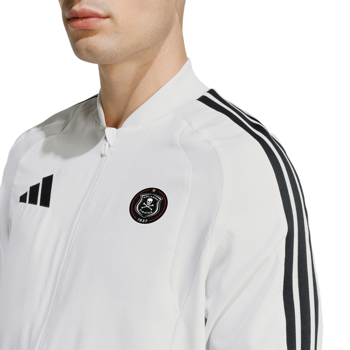 Orlando Pirates Adidas Tiro 26 Competition Presentation Jacket White Black