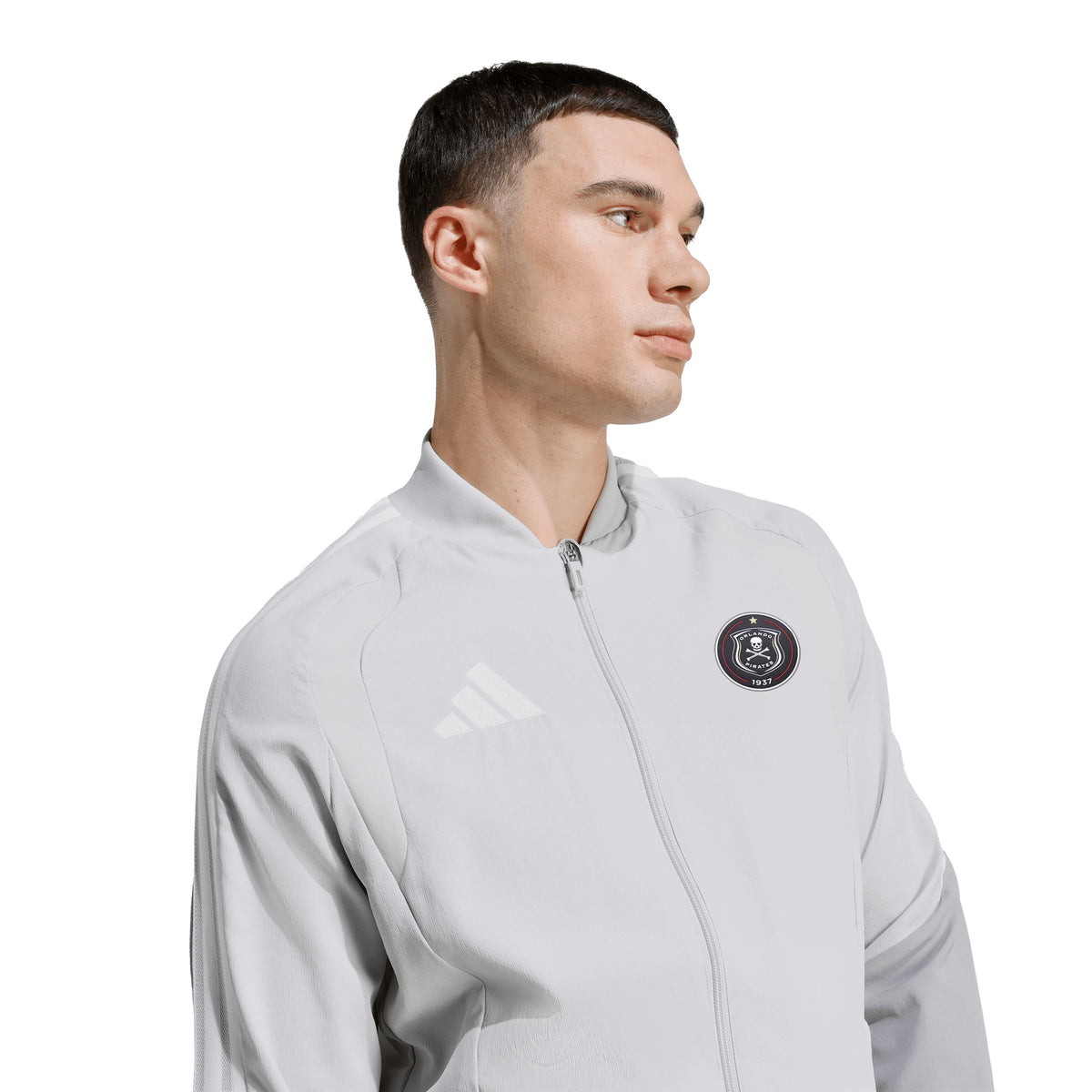 Orlando Pirates Adidas Tiro 26 Competition Presentation Jacket Team Light Grey Light Onix White