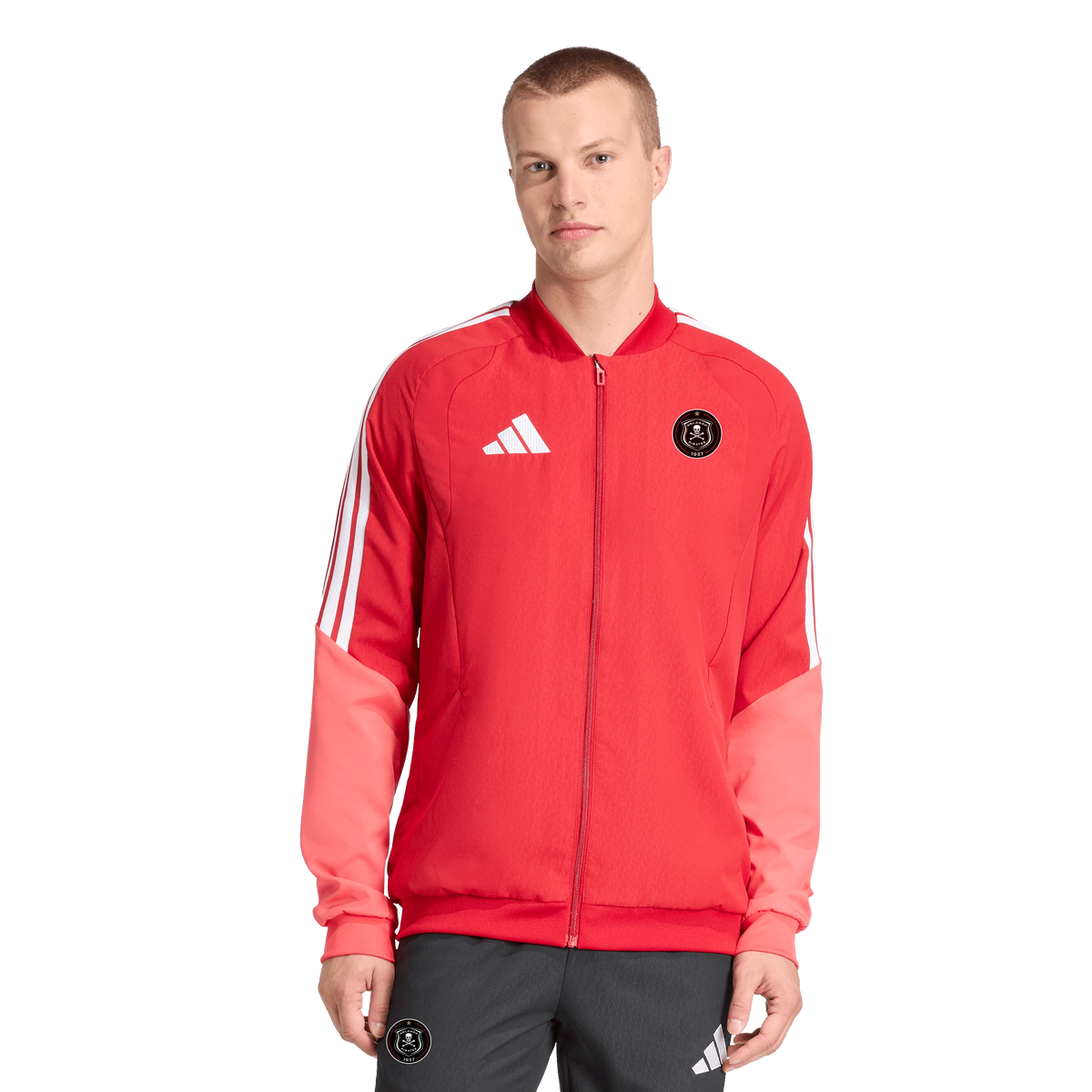 Orlando Pirates Adidas Tiro 26 Competition Presentation Jacket Team Power Red Semi Lucid Red White